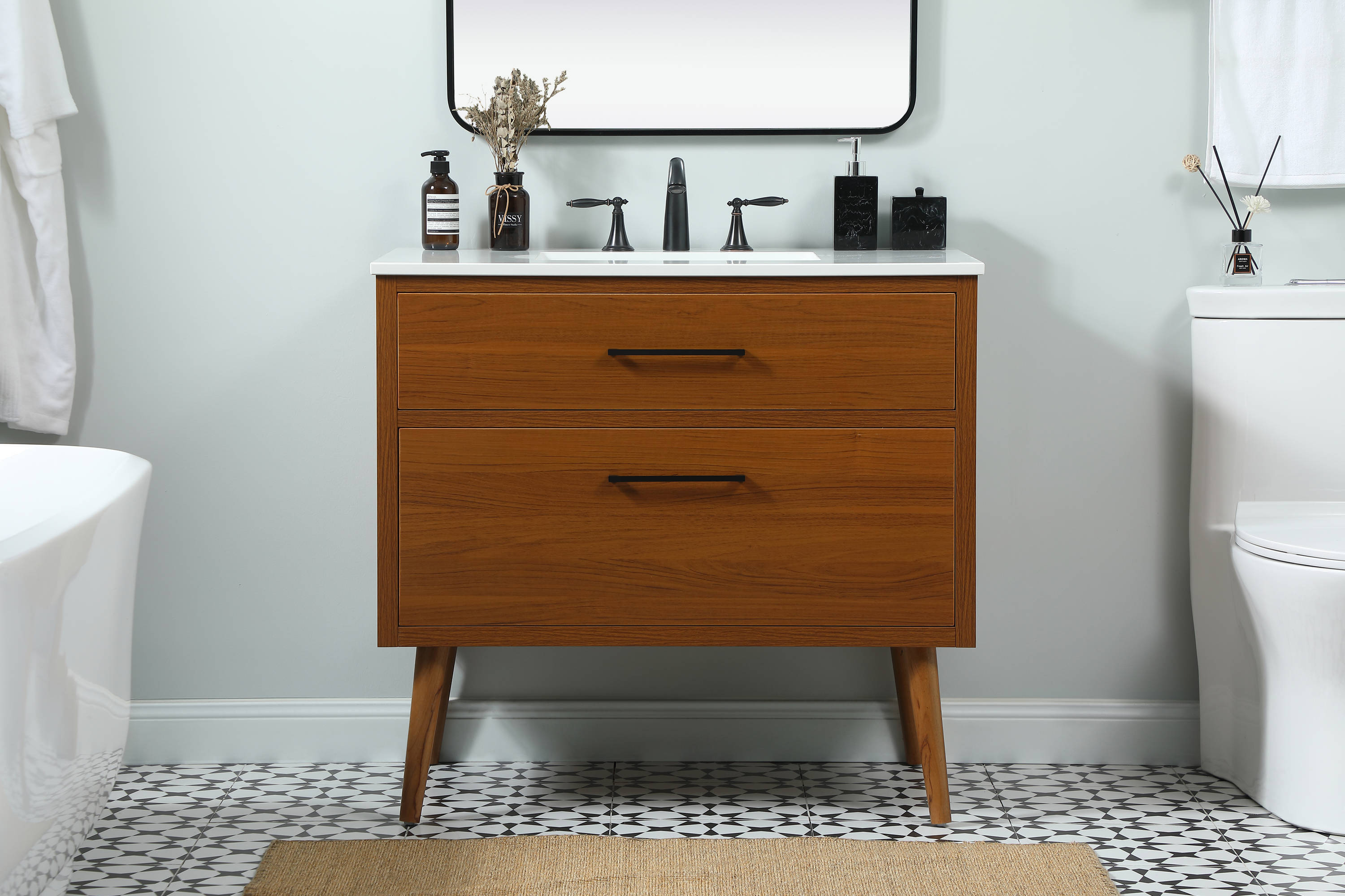 Elegant Decor HF123108MTK Bath-Vanity-Combo - View #2