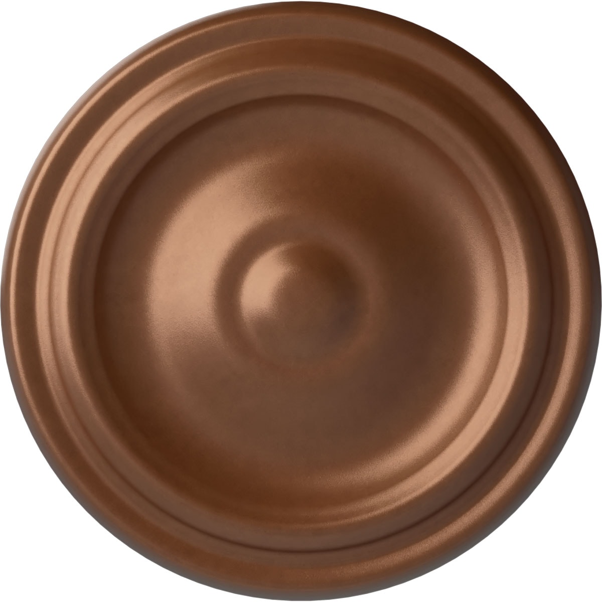 Ekena Millwork CM09MAPOS Maria 9.625-in W x 9.625-in L Painted Polished Copper Polyurethane Whole Ceiling Medallion