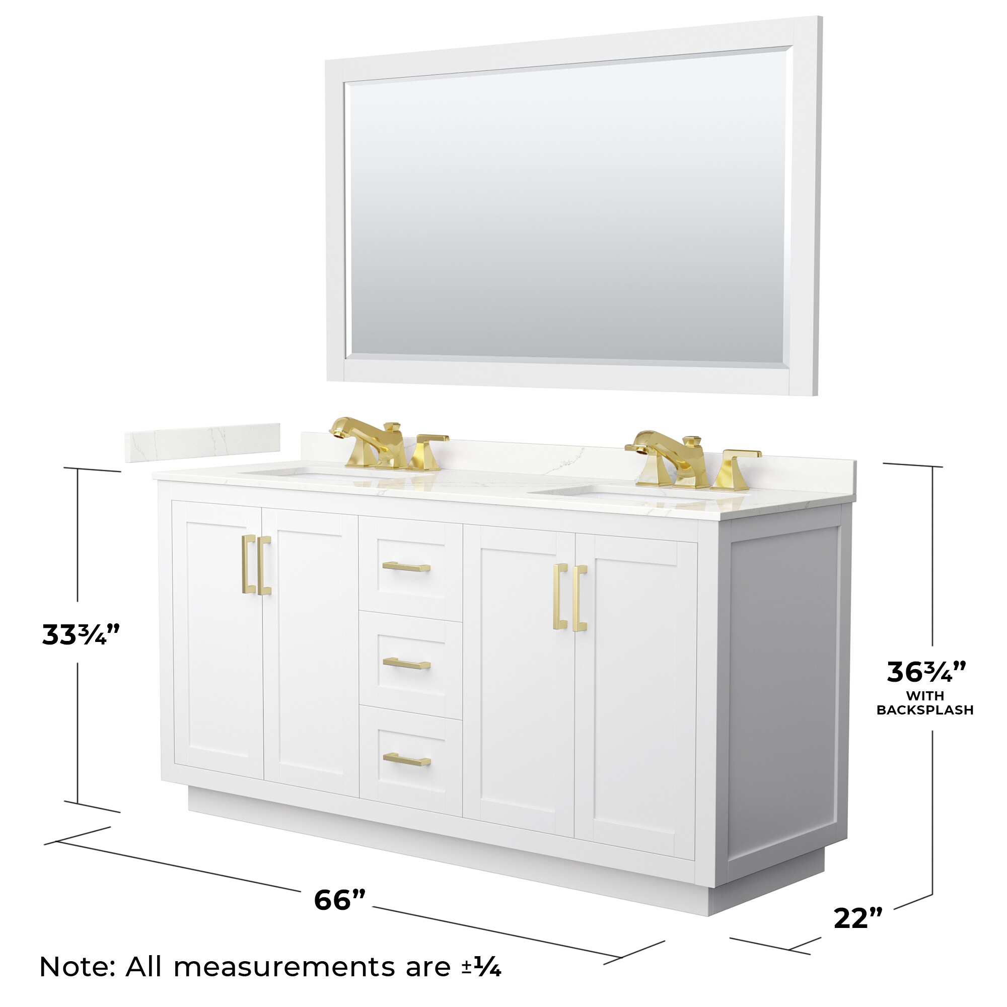 Wyndham Collection WCF292966DWGGTUS3M58 Bath-Vanity-Combo - View #6