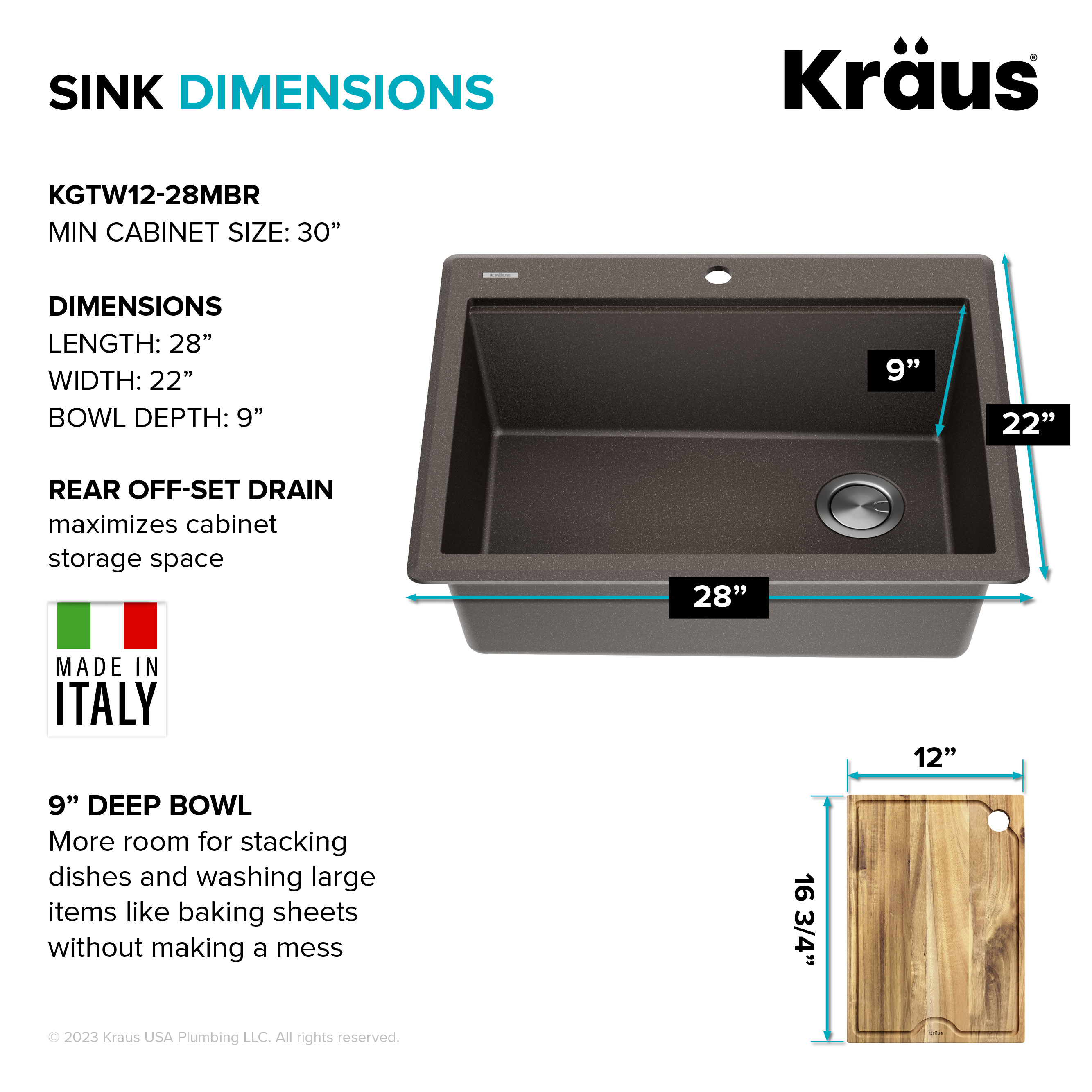 Kraus KGTW12-28MBR Kitchen-Sinks - View #8