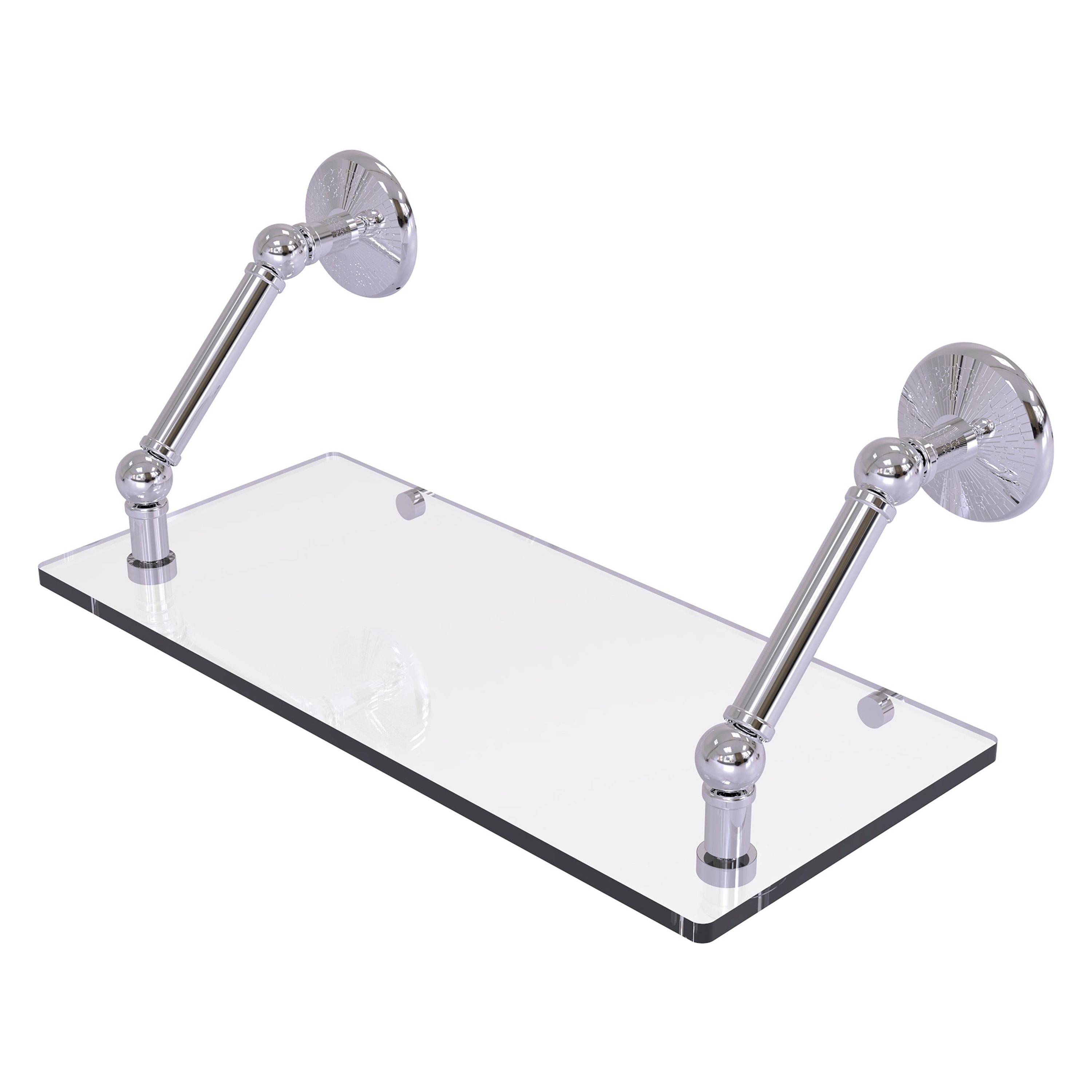 Allied Brass PMC-1-18-PC Prestige Monte Carlo Polished Chrome Wall mount Bathroom Shelf ( 18-in x 8-in x 8-in )