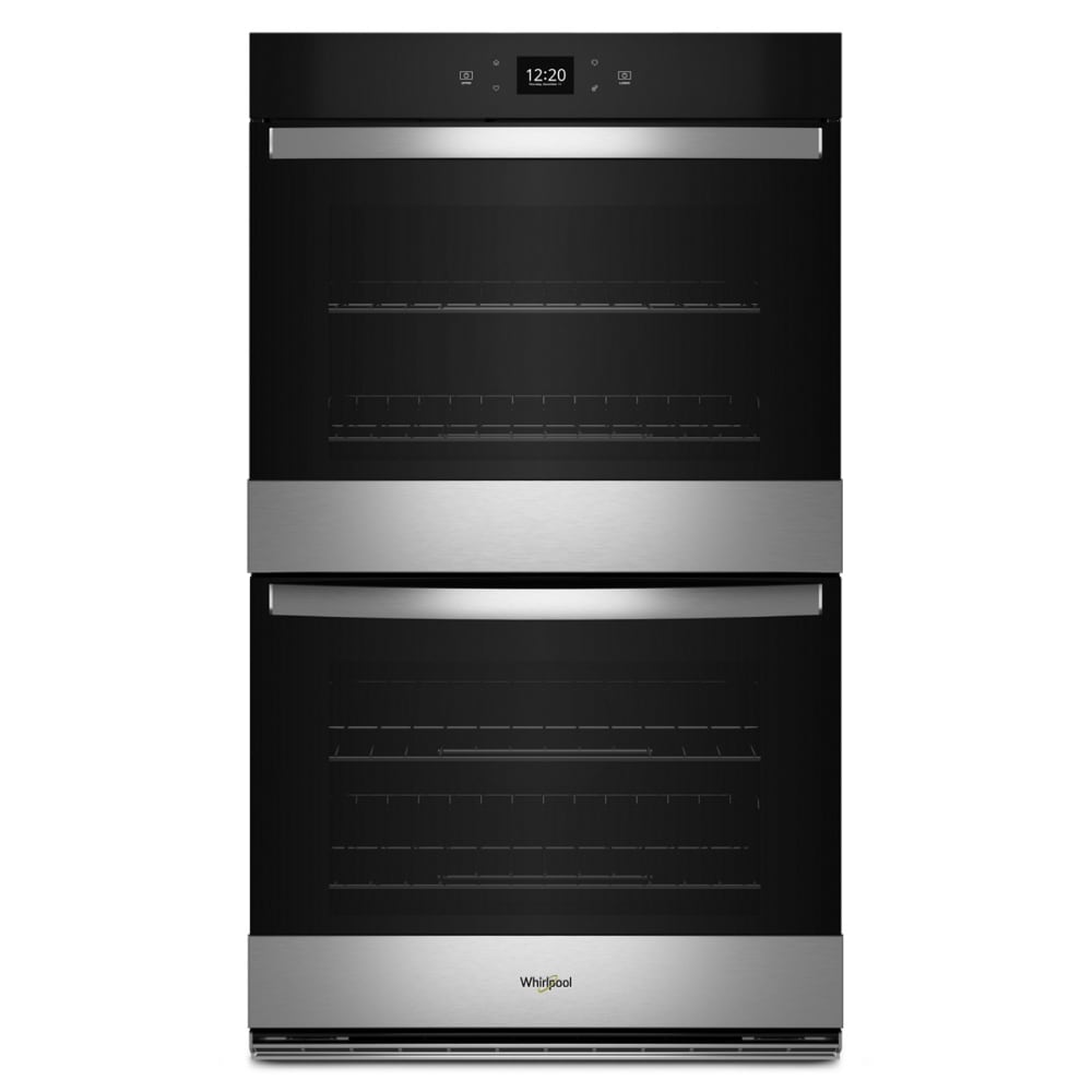Whirlpool WOED5027LZ 27 inch Smart Compatible Double Electric Wall Oven with Air Fry Self + Steam Cleaning ( Fingerprint Resistant Stainless Steel )