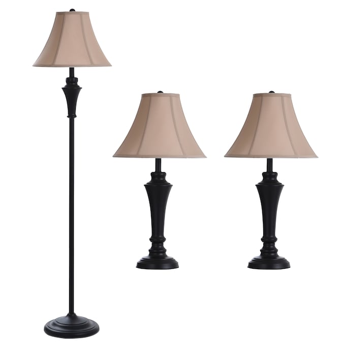 Stylecraft Home Collection, Floor And Table Lamp Sets Grey