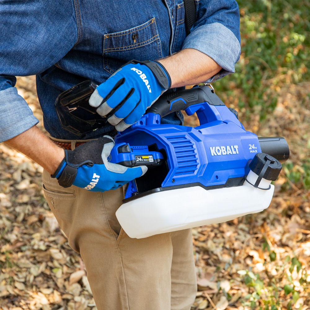 Kobalt 0.53 Gallon 24 volt Battery Operated Plastic Handheld Fogger Battery and Charger Included