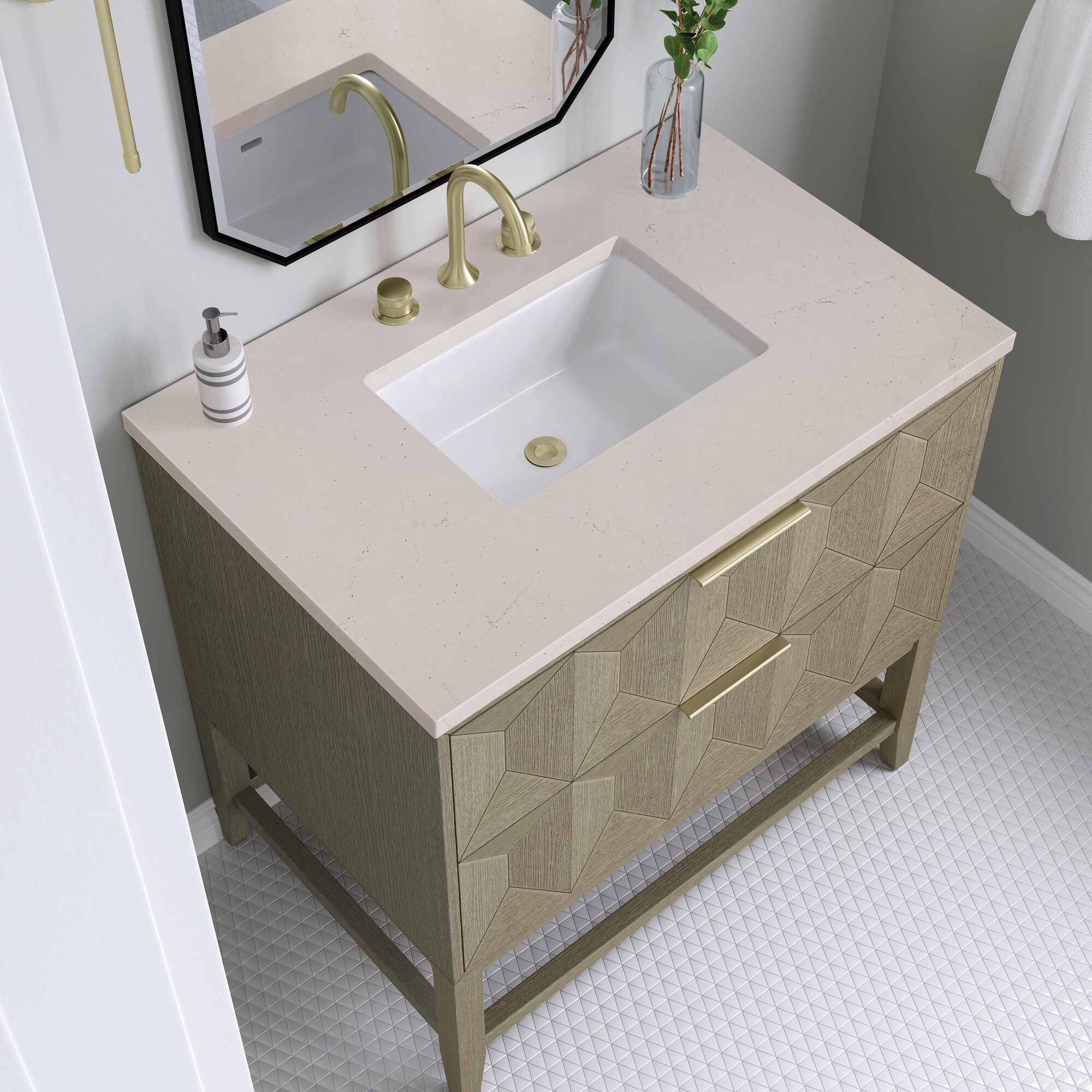 James Martin Vanities D100-V36-PBO-3EMR Bath-Vanity-Combo - View #5