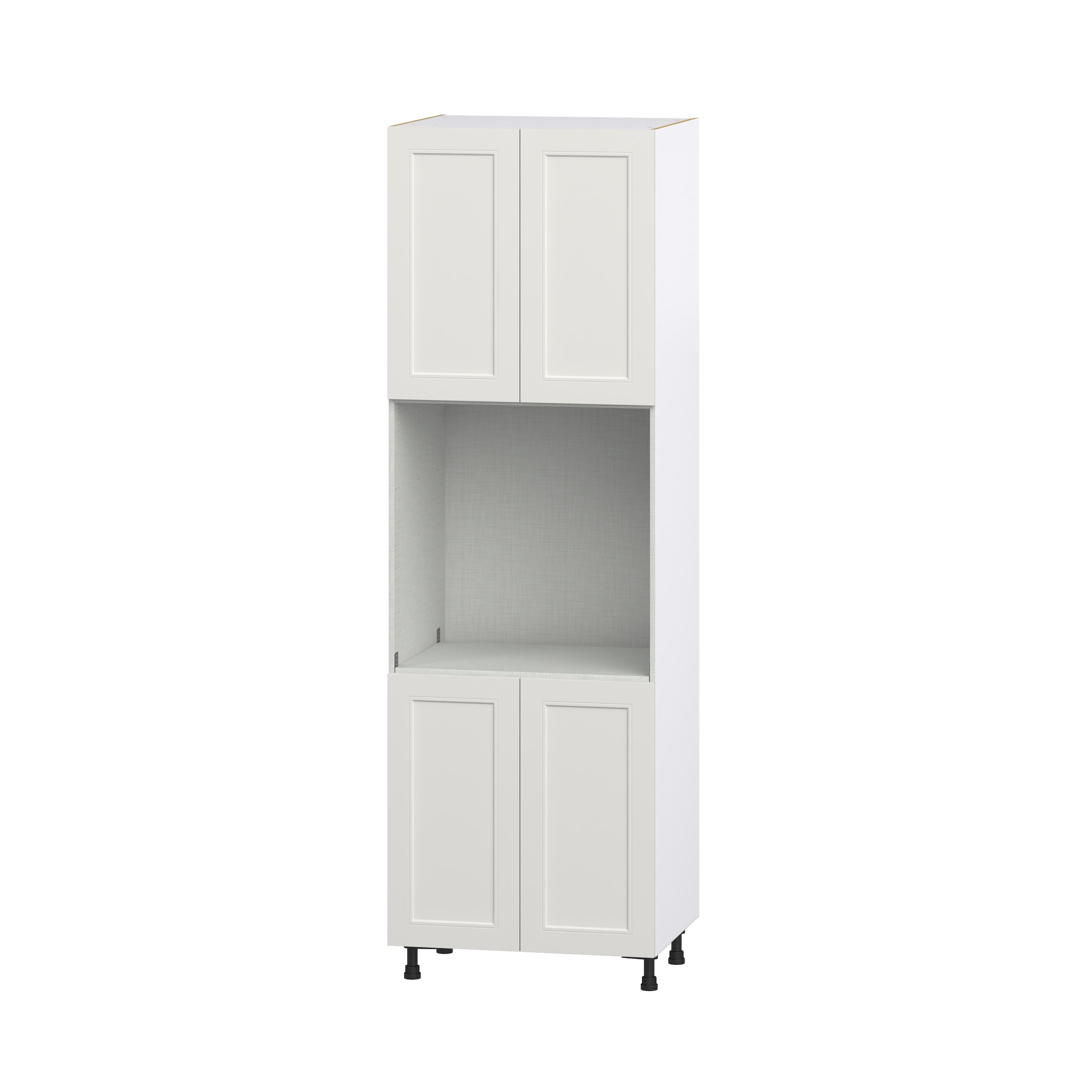 Hugo&Borg Belcourt 30-in W x 94.5-in H x 24-in D Gray Painted Single Oven Pantry Fully Assembled Cabinet (Recessed Panel Shaker Style)