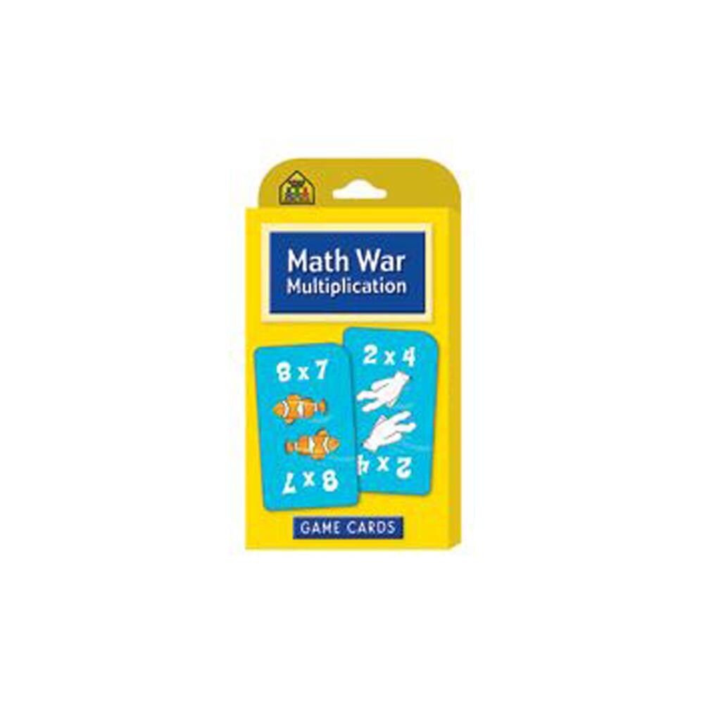 School Zone EDRE25156  Publishing SZP05032 Math War Multiplication Game Cards