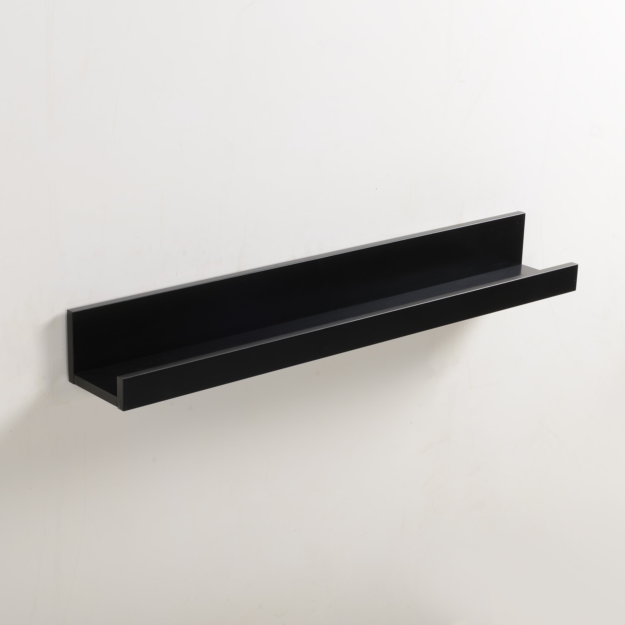 allen + roth 30-in L x 4.49-in D x 3.54-in H Black Rectangular Floating  Shelf in the Wall Mounted Shelving department at