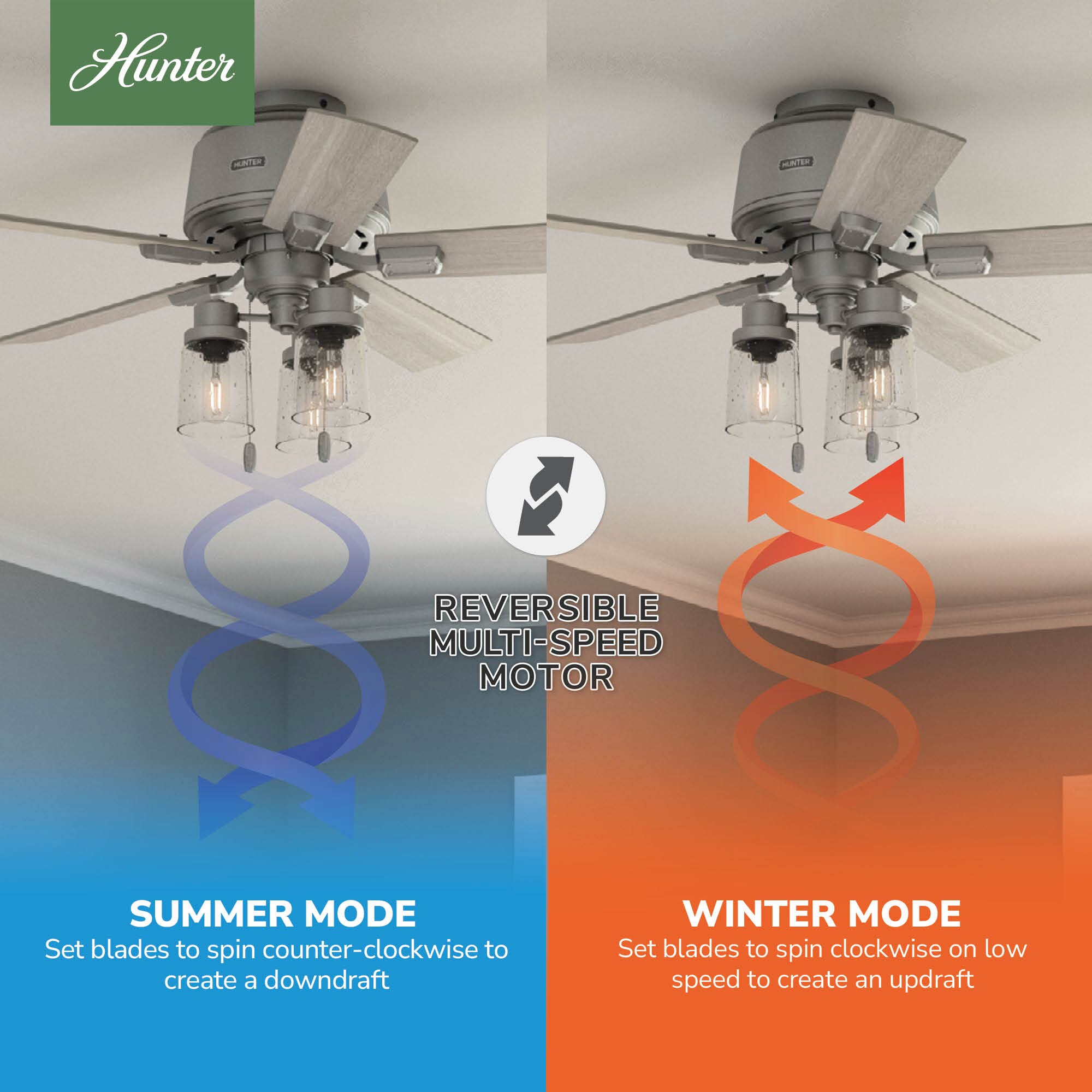 Matte Silver 44" Chandelier-Inspired Ceiling Fan with Lighting