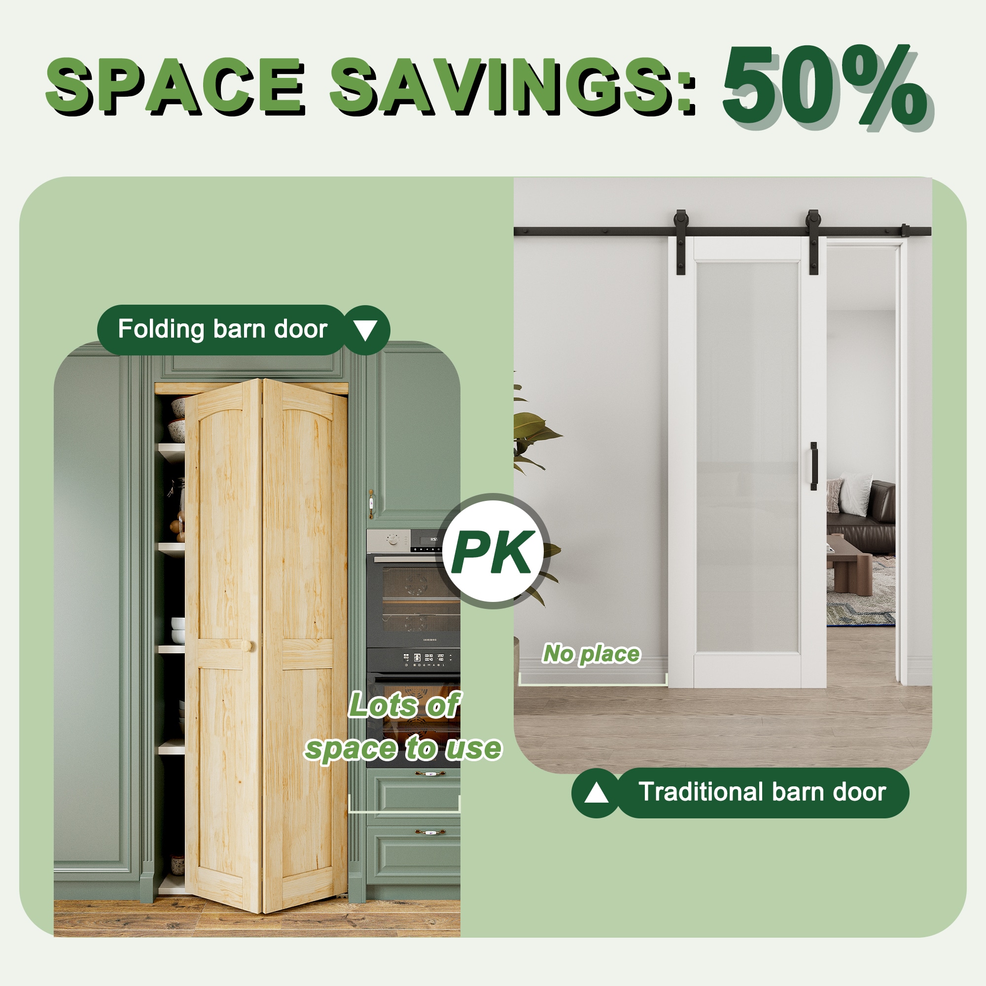 AINLARRY ZDPW-2P-24 Bifold-Sliding-Closet-Doors - View #7