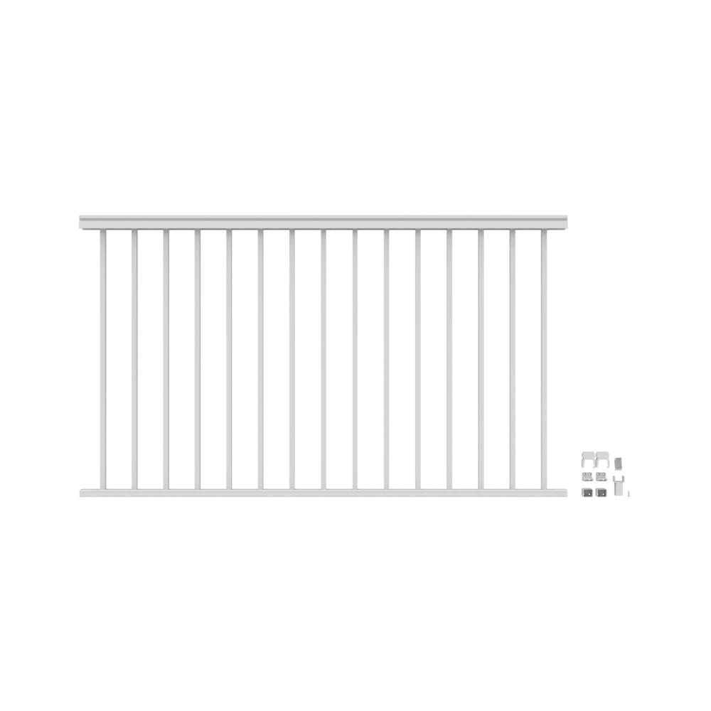 Freedom 73043041 VersaRail Classic 6-ft x 42-in White Aluminum Deck Rail Kit