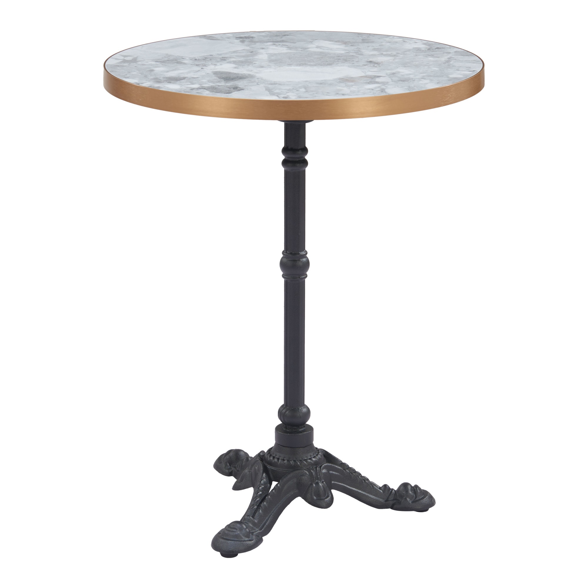 ZUO 704052 Gazebo Round Outdoor Dining 23.6-in W x 23.6-in L