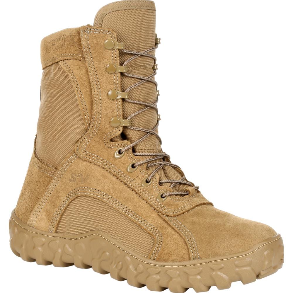 Rocky Mens Coyote Brown Waterproof Military Boots Size: 7 Medium in the ...