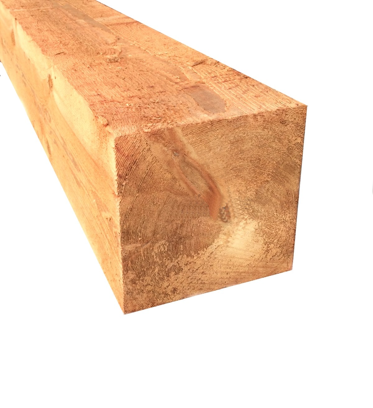  1291496 12-ft #2 BTR Rough Cedar Green Lumber