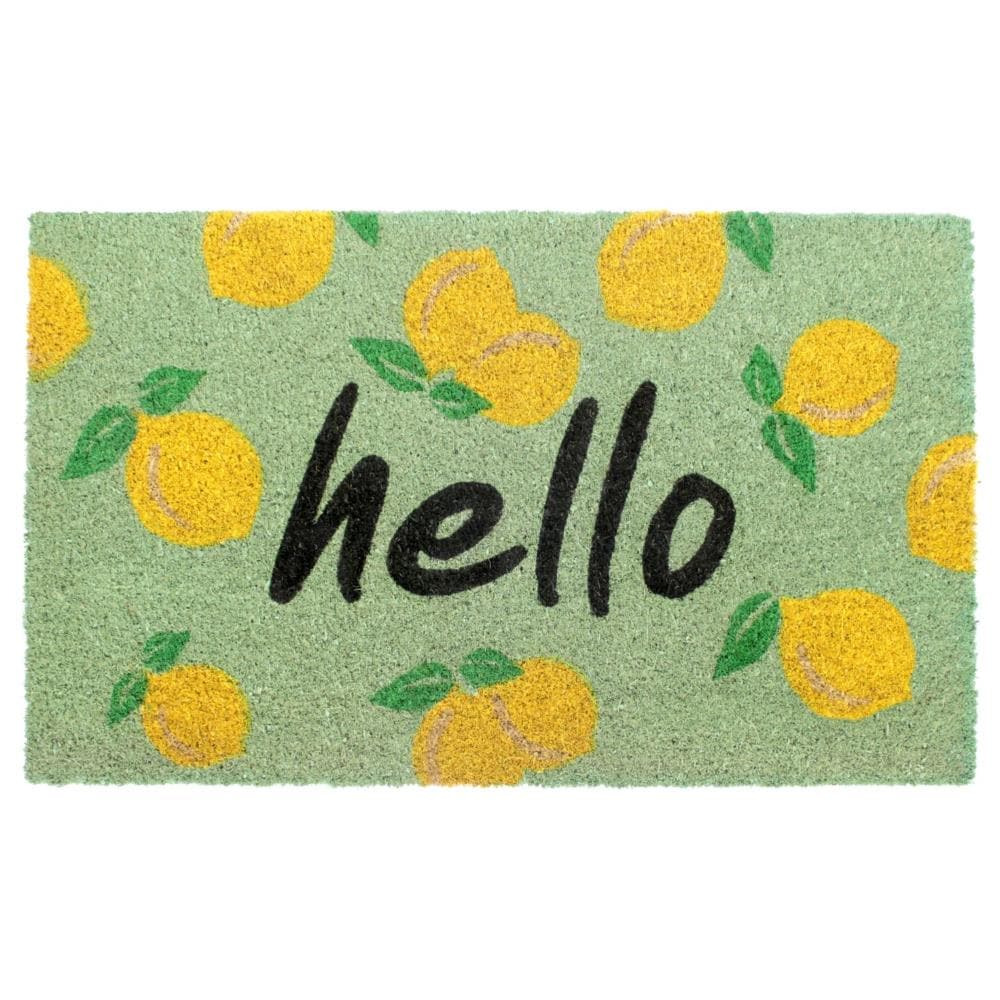 Martha Stewart Bloomfield Lots of Lemons Anti-Fatigue Kitchen Mat, White/Yellow - 18x30