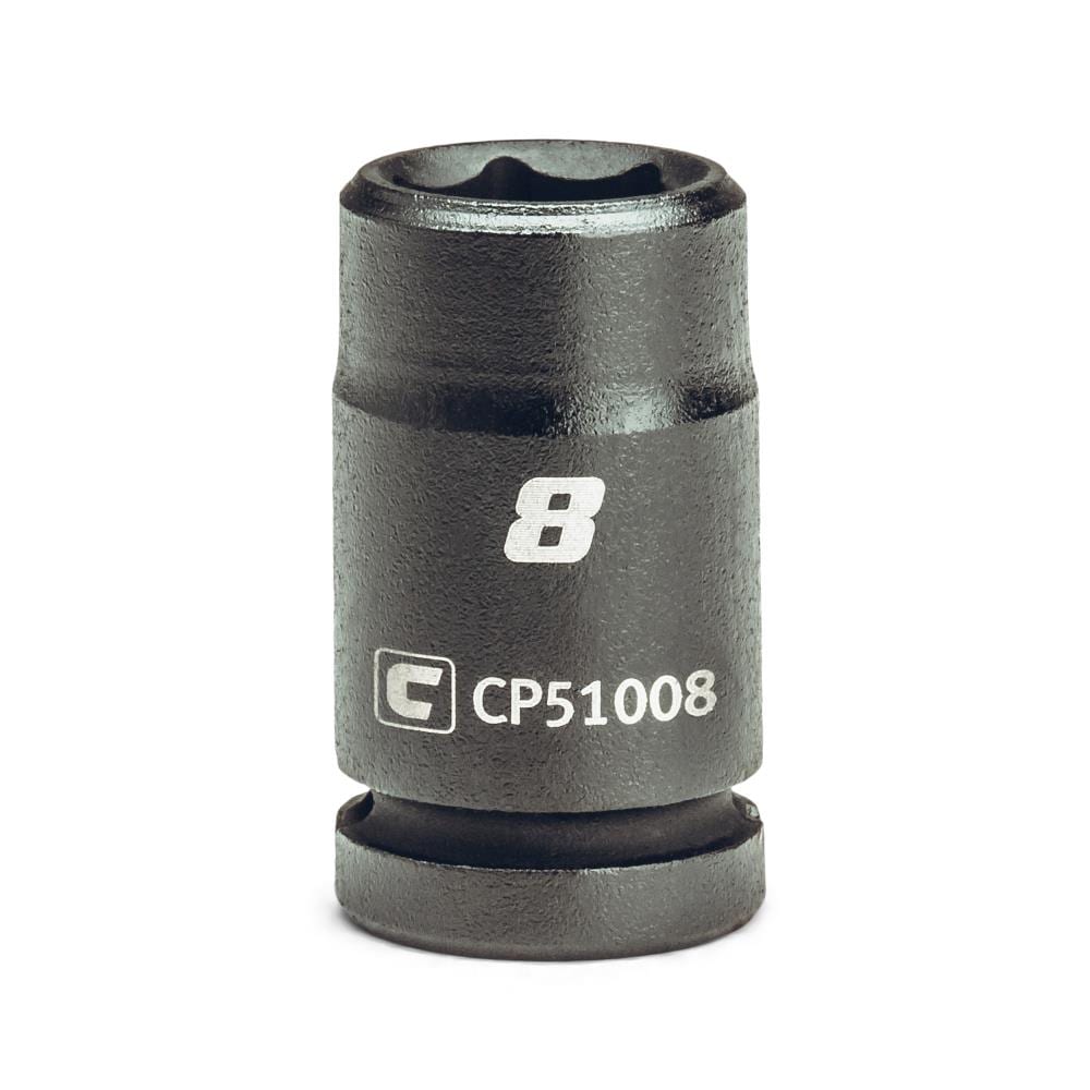 Capri Tools CP51008 Metric 1/4-in Drive 8mm 6-point Impact Socket Individual