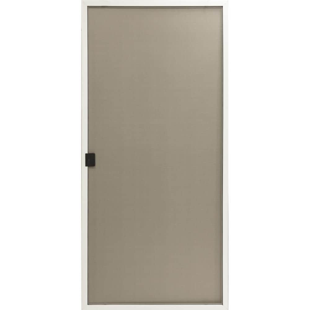Screen Door 60-in x 80-in White Aluminum Sliding Patio Screen Door | - RELIABILT 60205