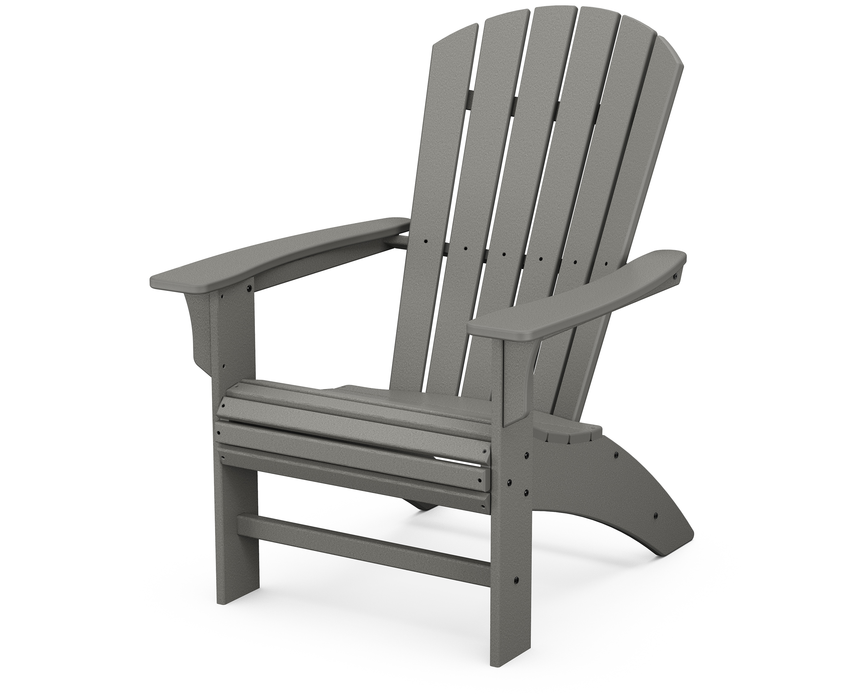 Trex Outdoor Furniture TXAD610SS Yacht Club Stepping Stone HDPE Frame Stationary Adirondack Chair with Slat Seat