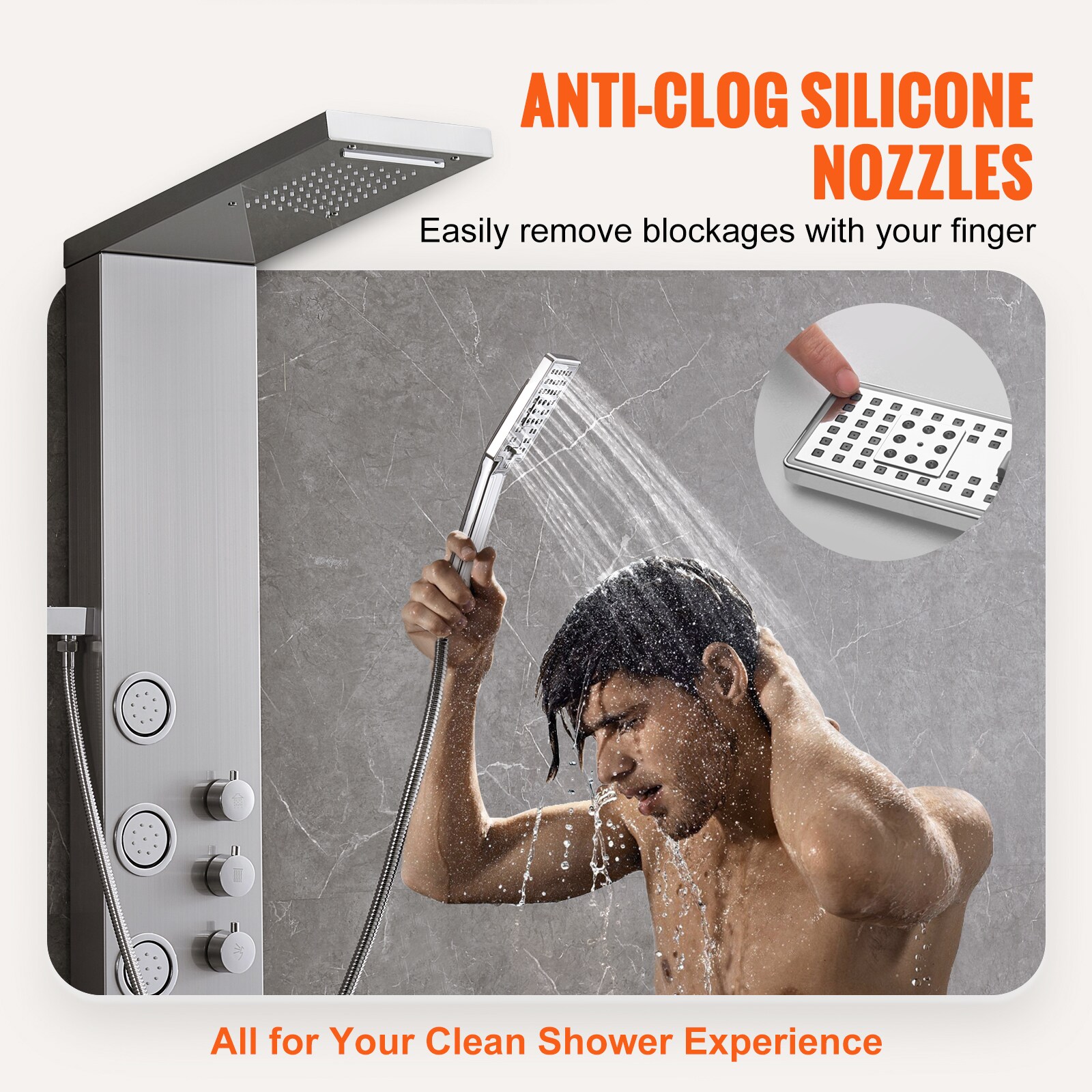 VEVOR SCFTYS4CS2MS03391V0 Showerhead-Bar-Panels - View #4