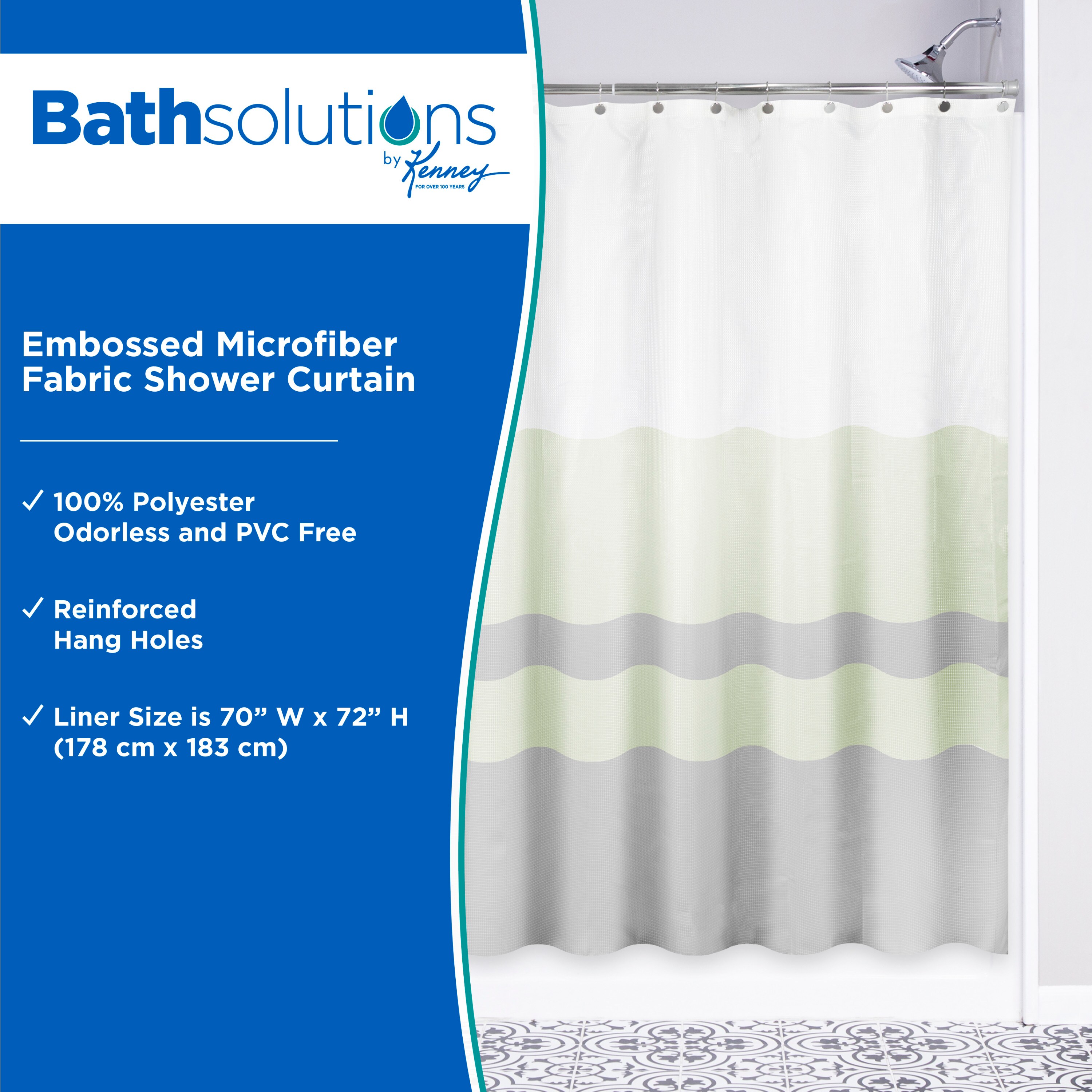 Kenney KN61174PS Shower-Curtains-Liners - View #2