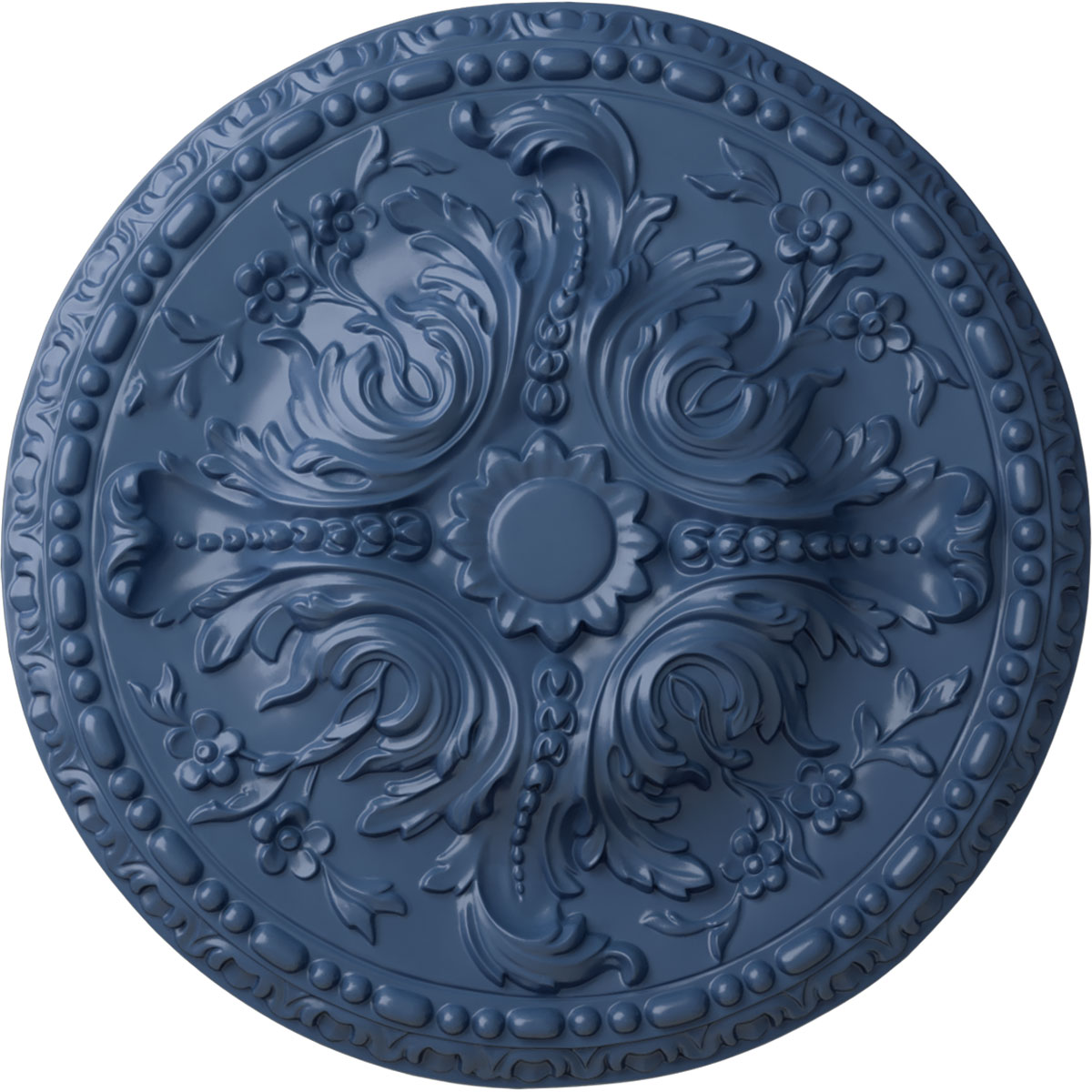 Ekena Millwork CM20AMAMF Amelia 19.625-in W x 19.625-in L Painted Americana Polyurethane Whole Ceiling Medallion