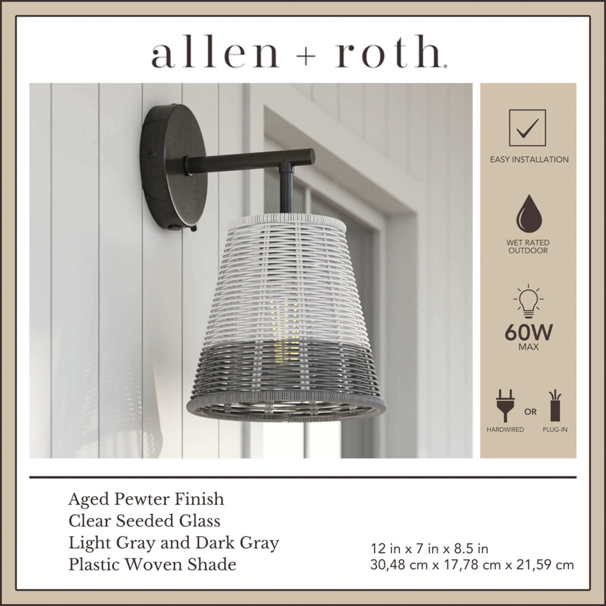 allen + roth 43041 Outdoor-Wall-Lighting - View #3