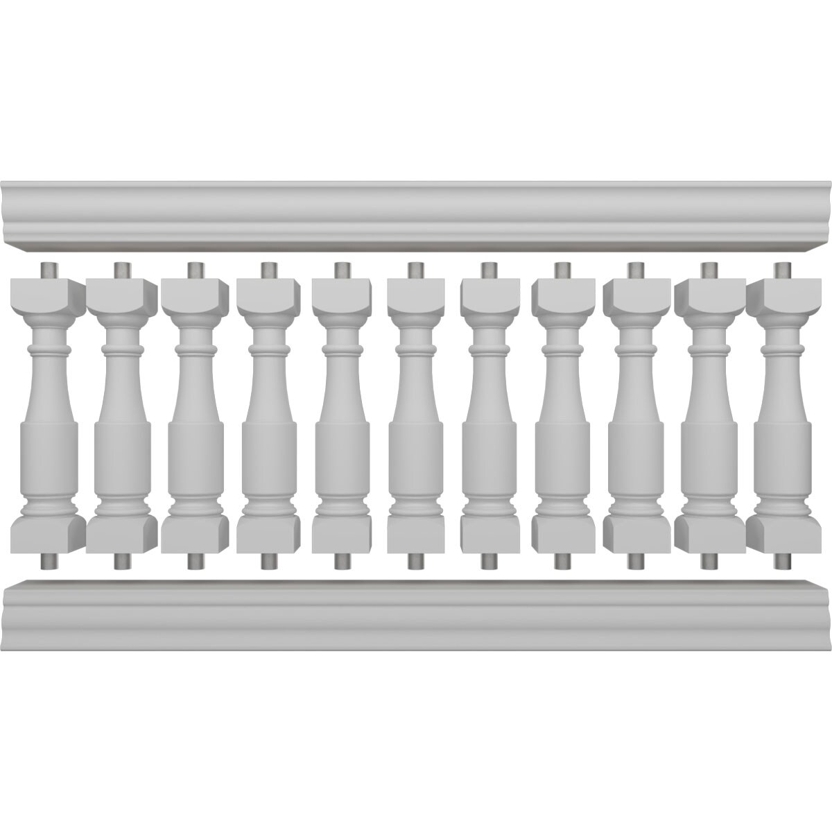 Ekena Millwork BALK38X072HMG railings - View #5