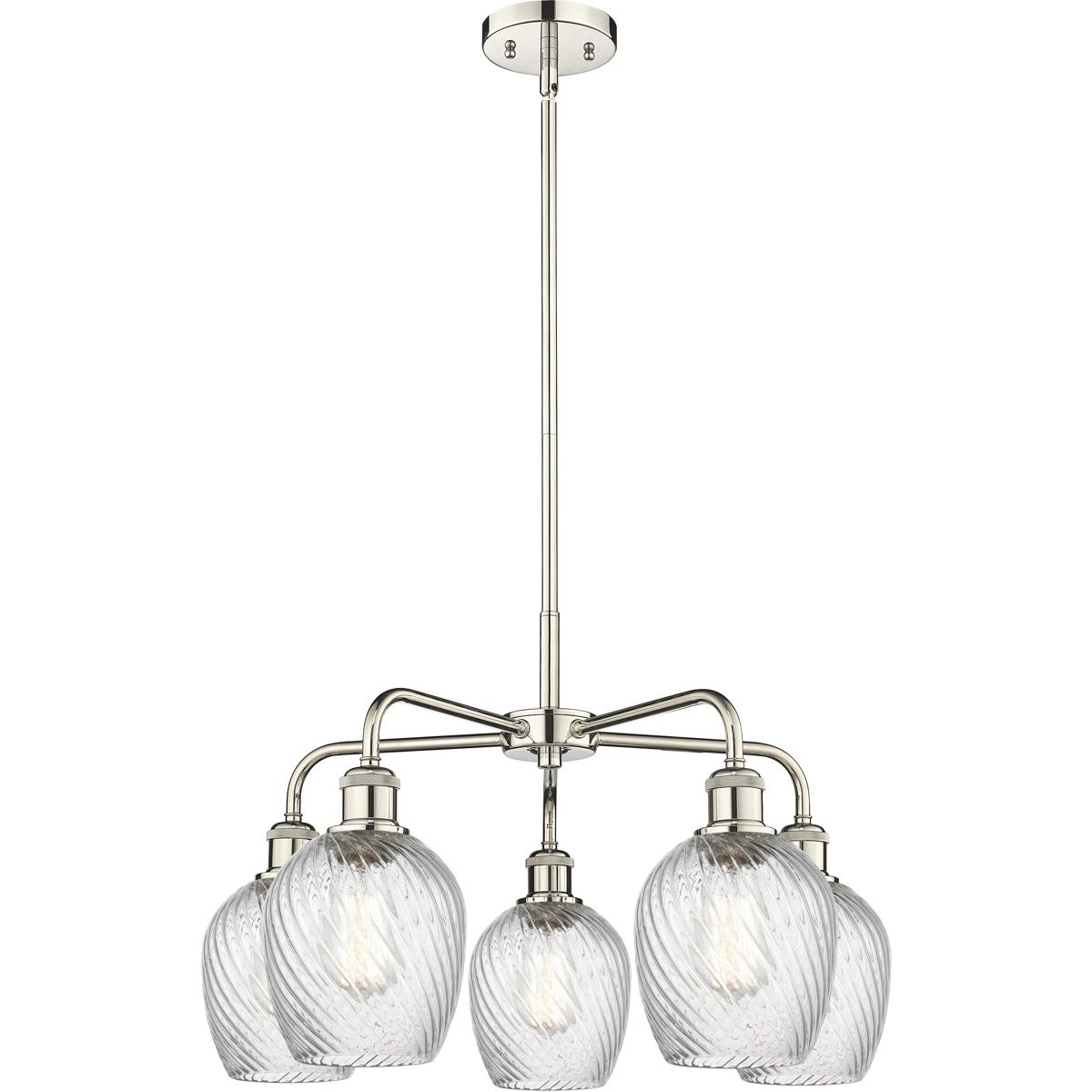 Innovations Lighting -  516-5CR-PN-G292 Salina 5 Light 23 inch Polished Nickel Chandelier Ceiling...
