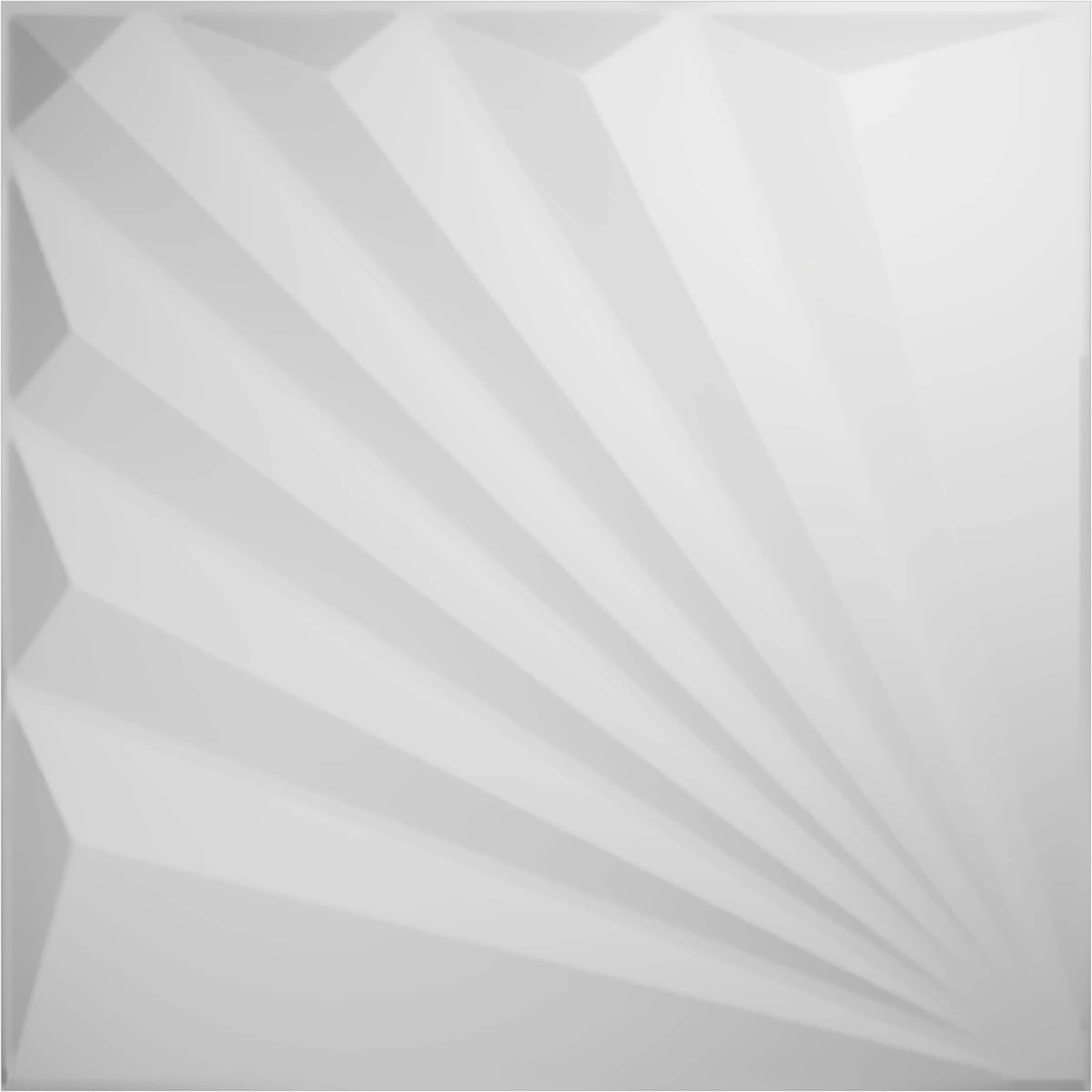 Ekena Millwork WP20X20AAWH 19-5/8-in x 19-5/8-in Embossed Paintable/Stainable White PVC Wall Panel ( 2.67-sq ft )
