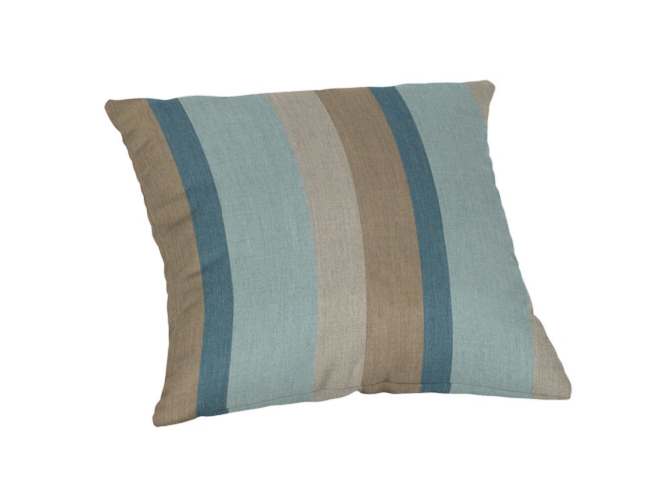 Gateway Mist Sunbrella® Striped Square Indoor/Outdoor Throw Pillow