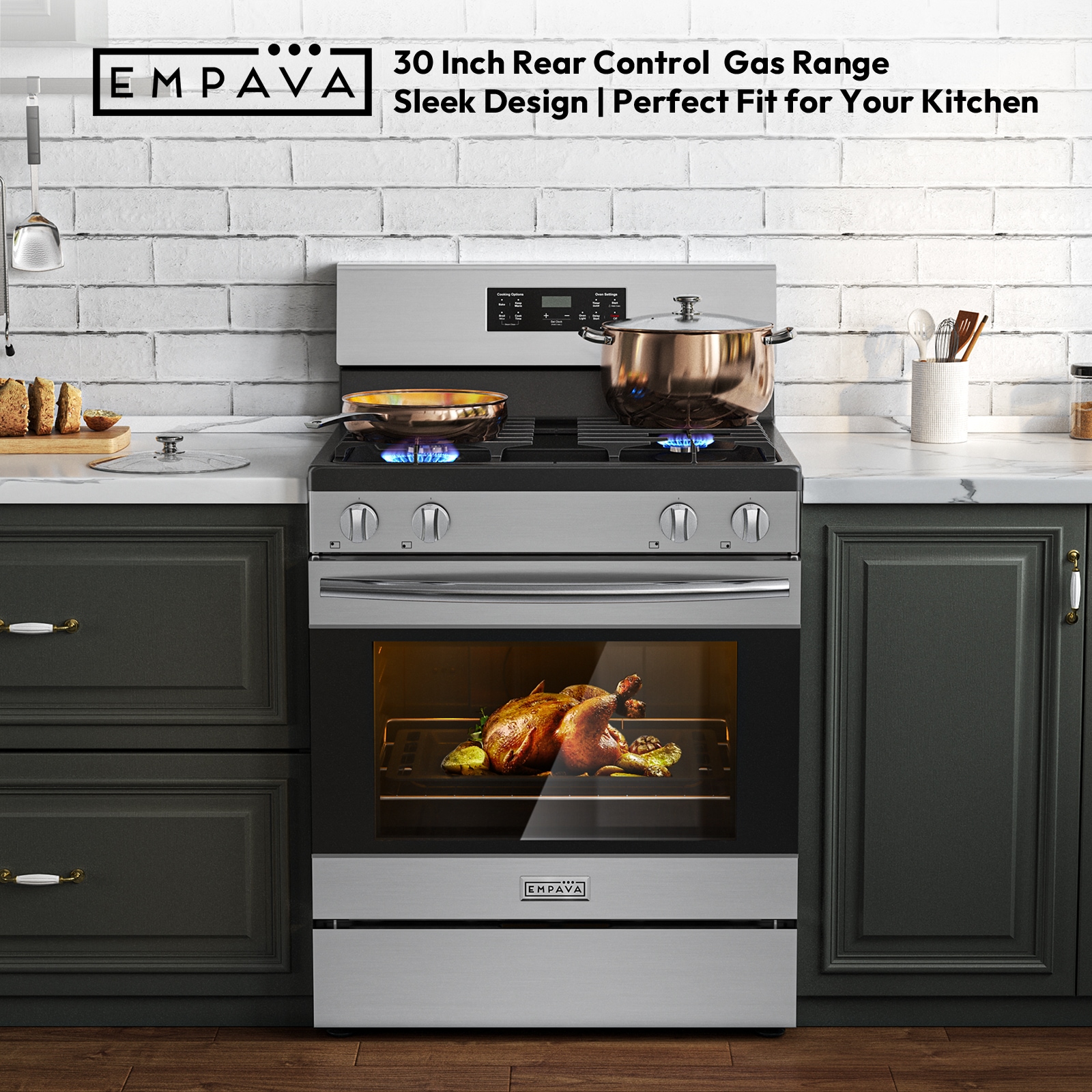Empava EMPV-30GR14 Freestanding-Gas-Ranges - View #5