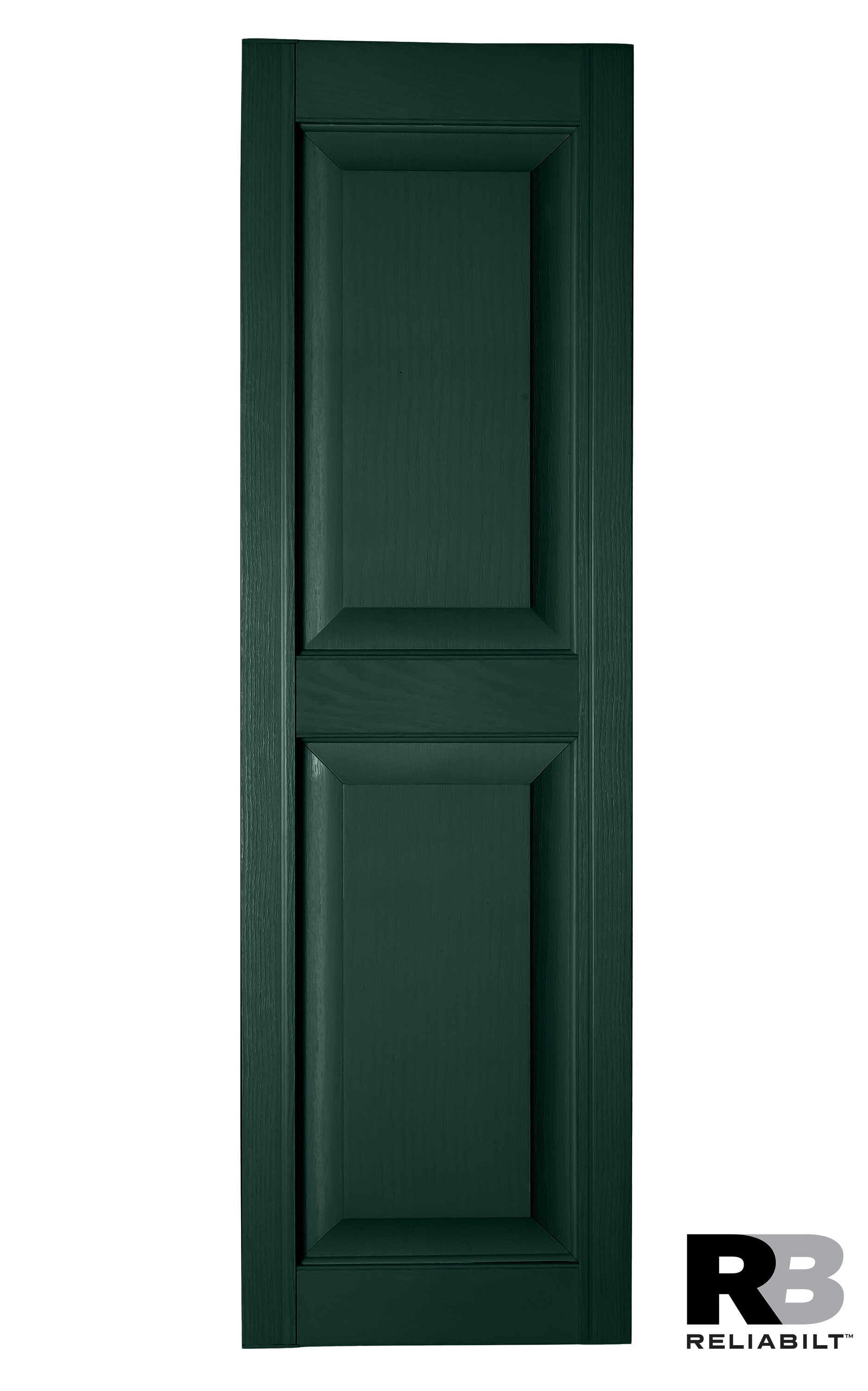 RELIABILT RP1453009 14.5-in W x 53-in H Pine Green Raised panel Polypropylene Exterior Shutters ( 2 -Pack )