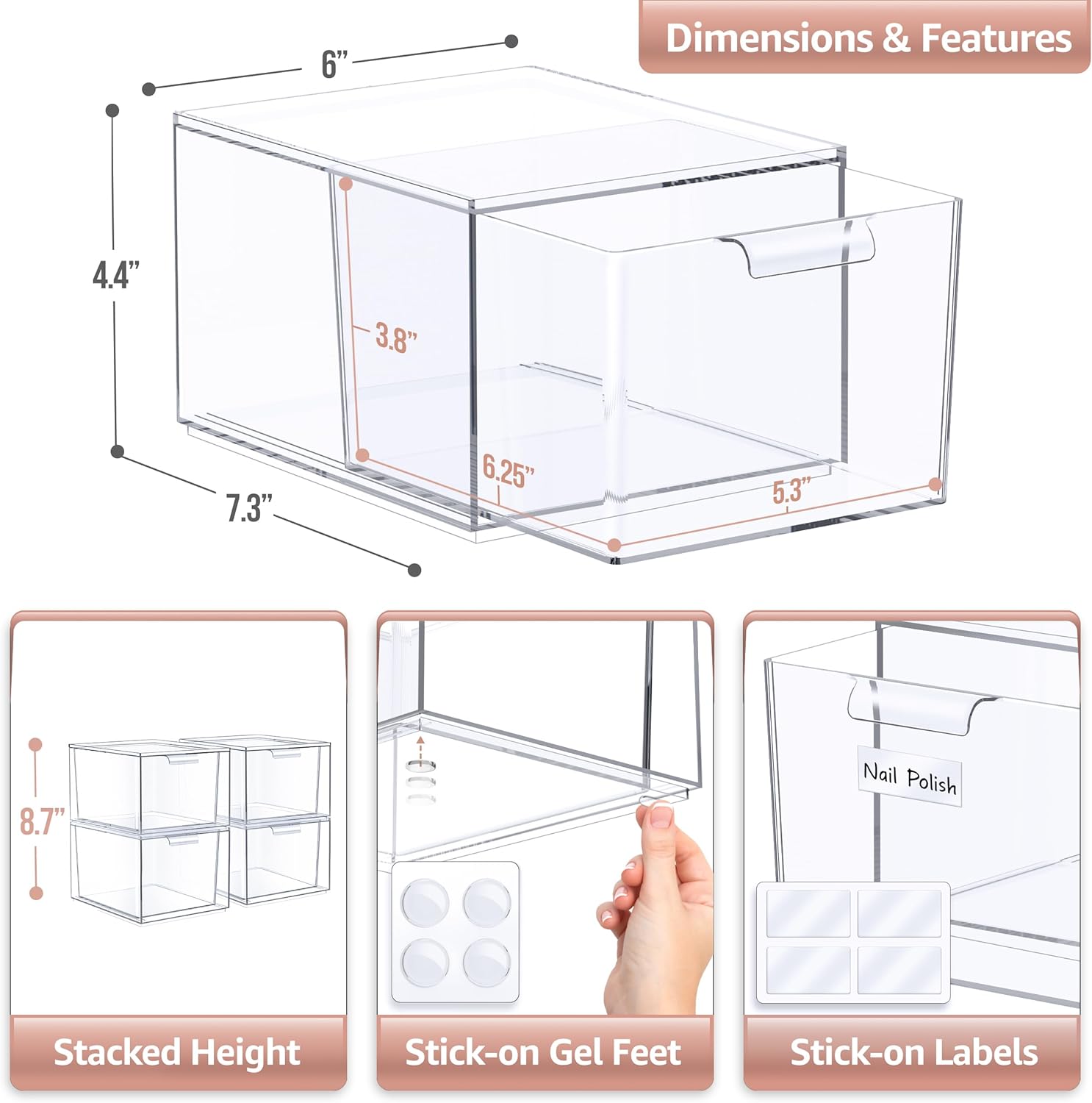 SORBUS 192405396724 Jewelry-Organization - View #3