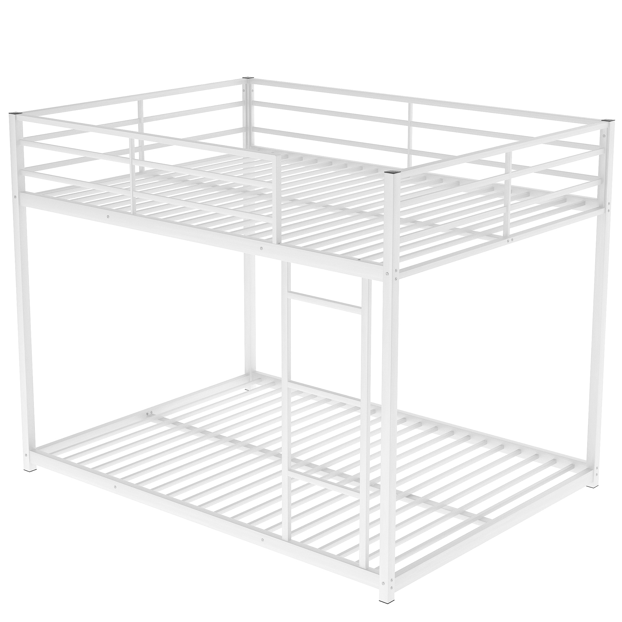 Qualler WMFU5536K White Full over full Bunk Bed