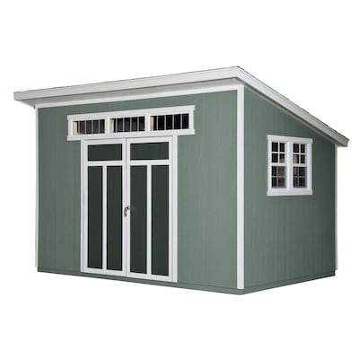 Heartland 8 Ft X 12 Metropolitan Lean To Engineered Storage Shed Floor Included In The Wood Sheds Department At Com - Diy Shed Plans 12×20