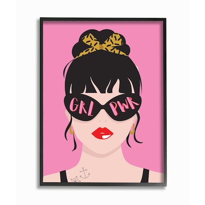 priority Gladys argument Stupell Industries Punk Rock Fashion Girl Power Phrase Pop Art Angela  Nickeas Framed 20-in H x 16-in W People Wood Print in the Wall Art  department at Lowes.com
