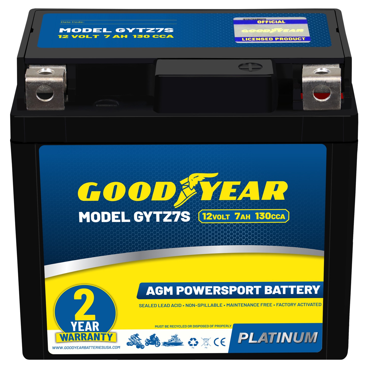 Goodyear Sealed lead acid 1270 Backup power Batteries