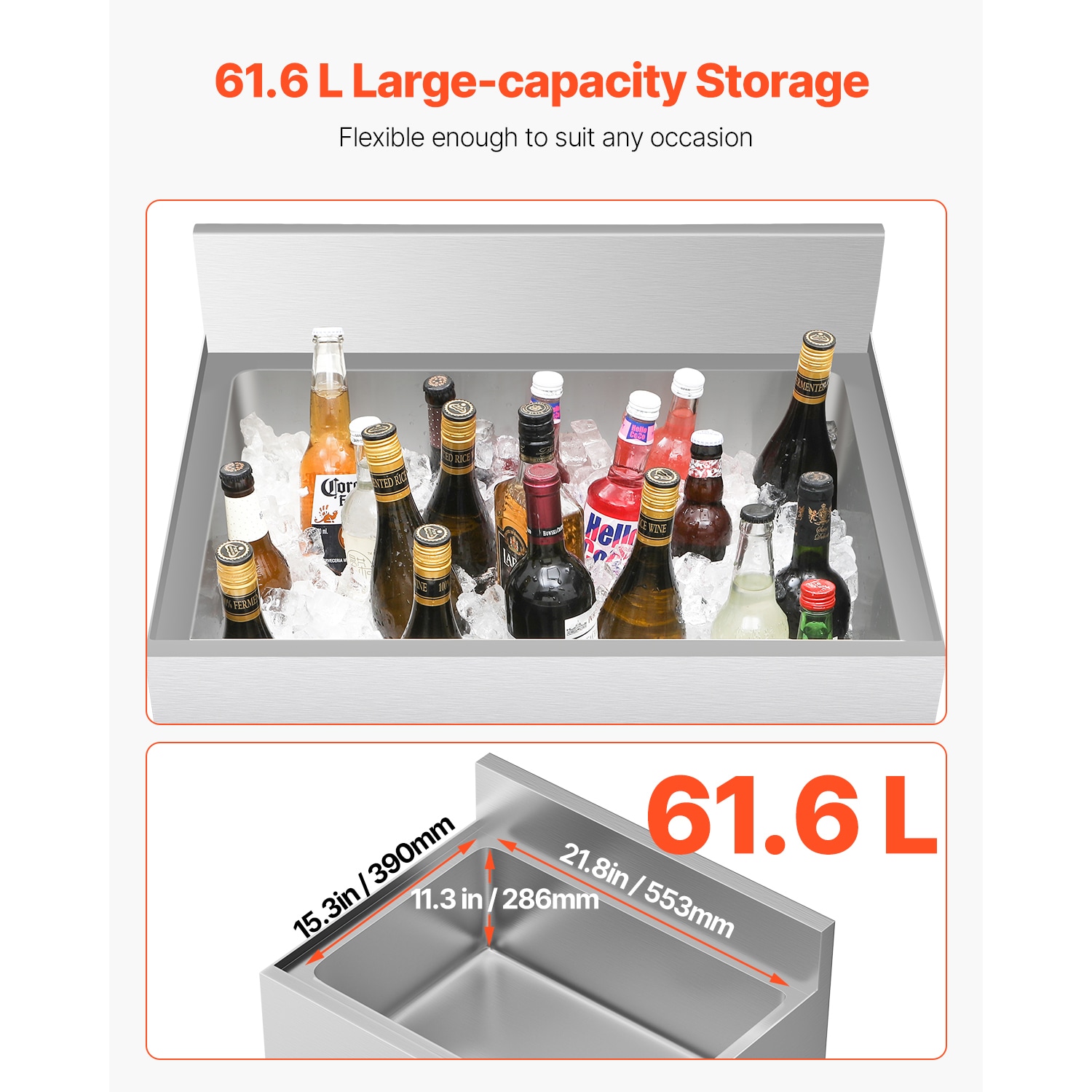 VEVOR SCDBCBX1924I06908V0 Ice-Buckets - View #2