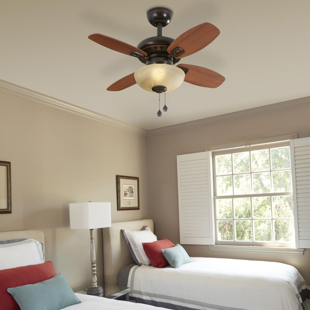 Harbor Breeze Laralyn 32in Dark OilRubbed Bronze Indoor Downrod or