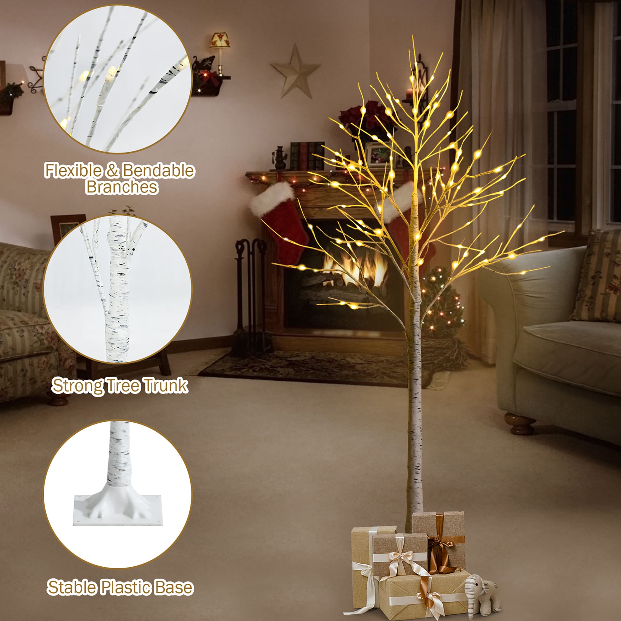 Costway CM23468US Artificial-Christmas-Trees - View #2