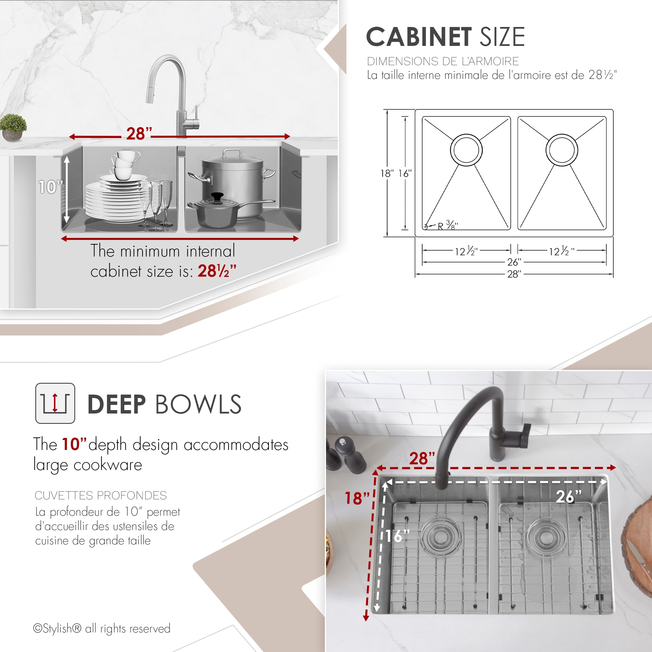 Stylish S-300TG1 Kitchen-Sinks - View #4