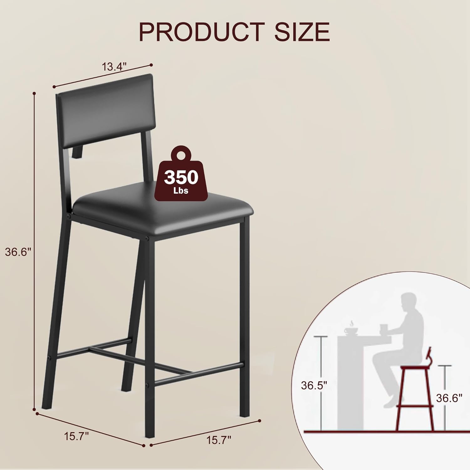 Qeetex DHZ-PHO-345LBBXS stools - View #4