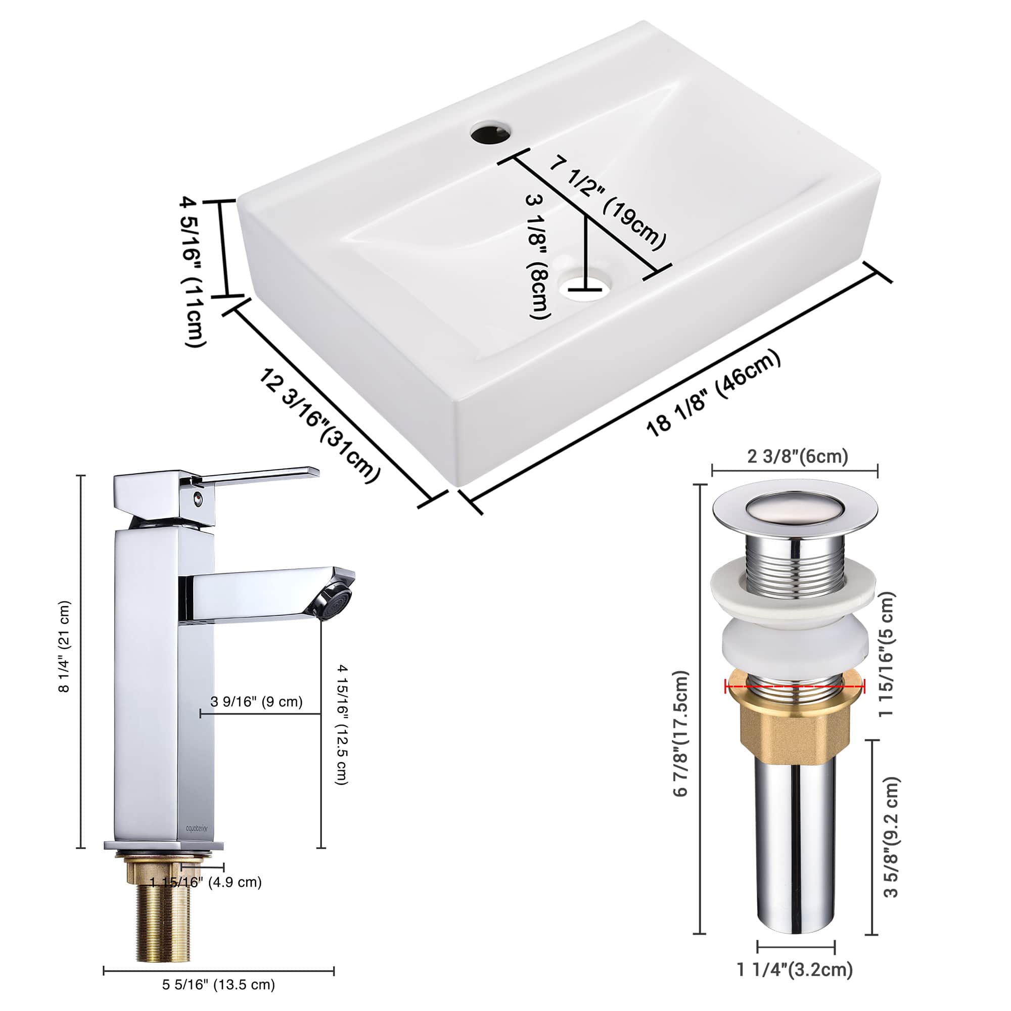 Yescom 80PSKSET25-FH-CHR-LO Lavatory-Faucets - View #9