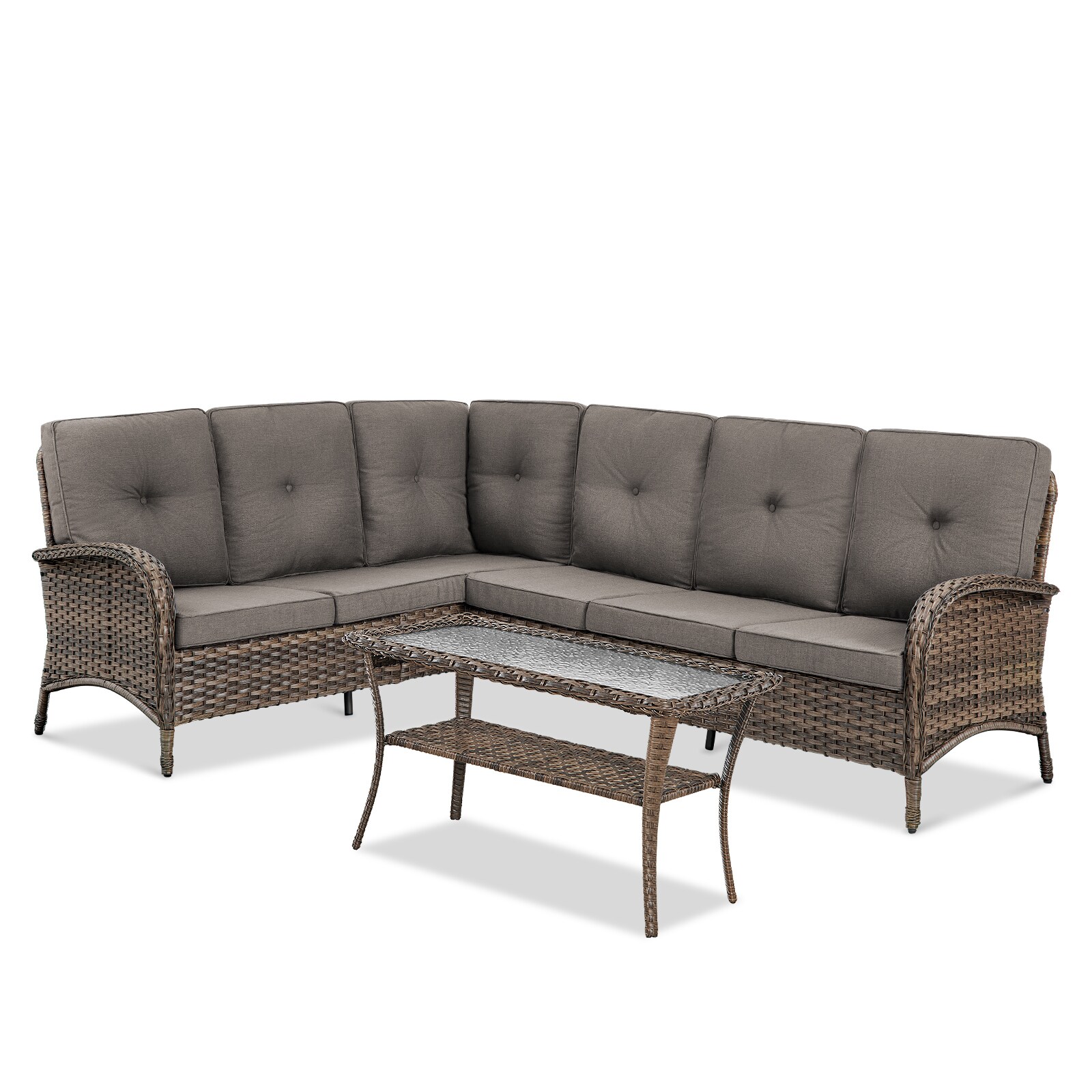 Jeehope PABR130LR50-3S Patio-Sofas-Daybeds - View #3