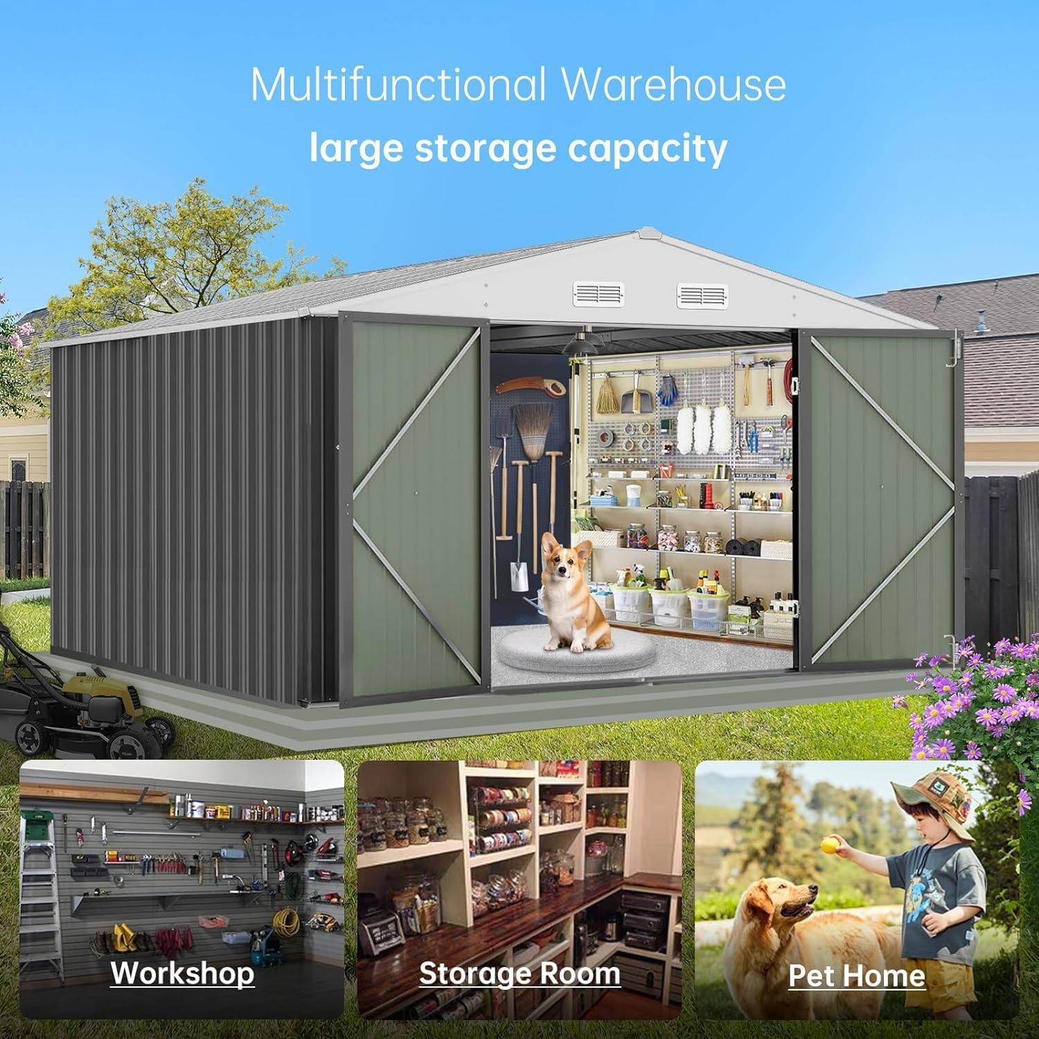 Garvee HF-PHO-0YVXGRKN Metal-Storage-Buildings-Sheds - View #7