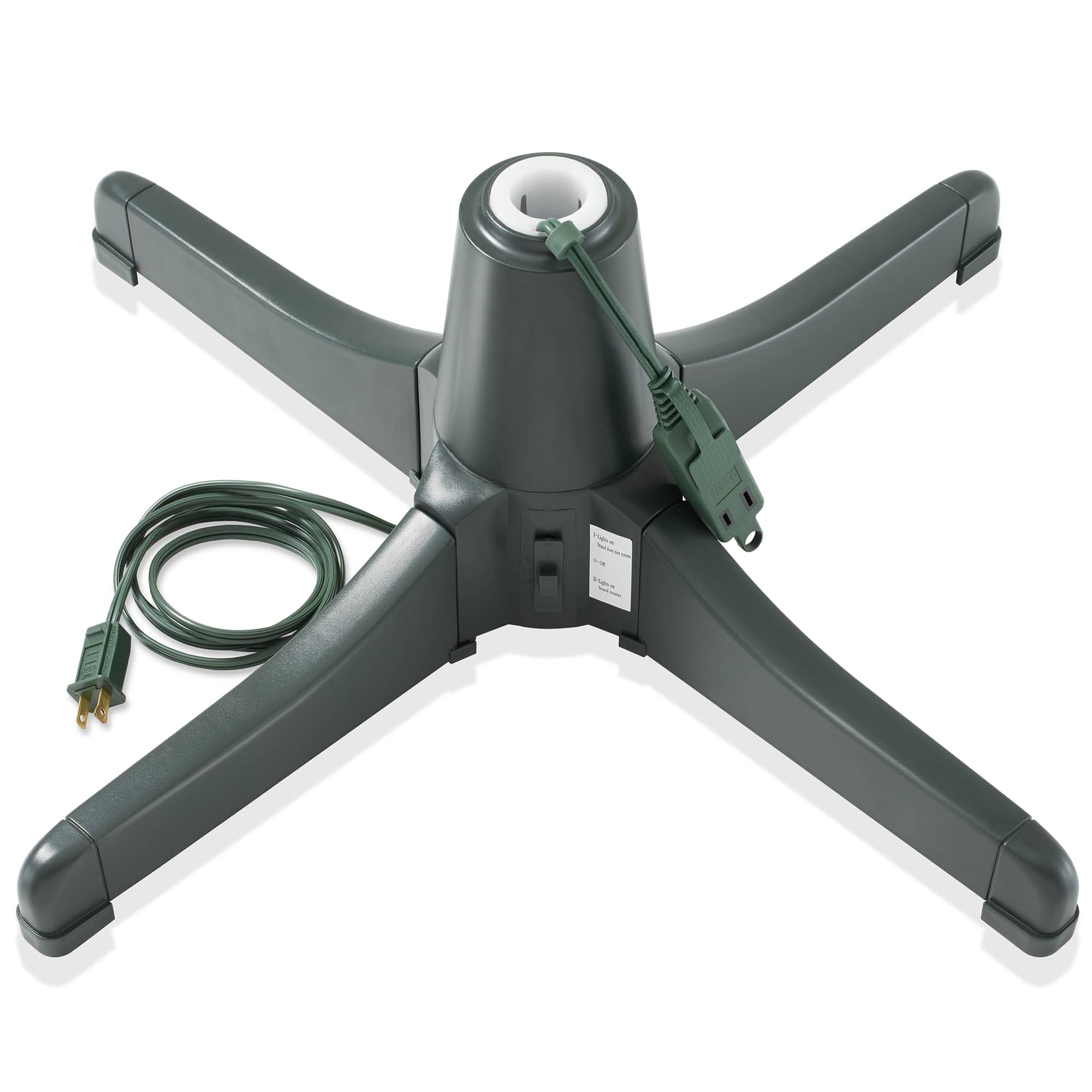Casafield SZN-BASE-360-GRN 360-Degree Rotating Christmas Tree Stand - Holds up to 7.5-ft Tree Green