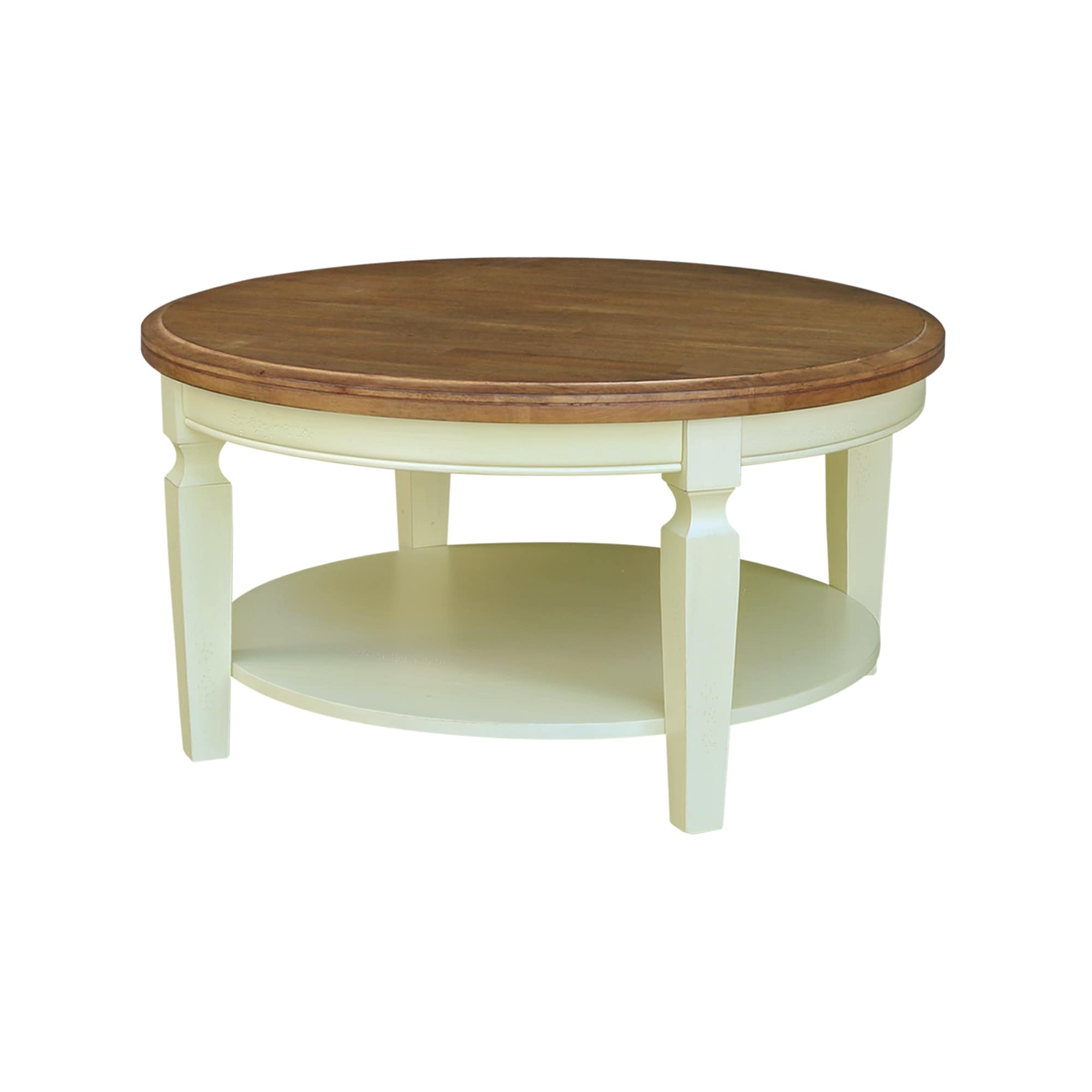 International Concepts OT79-15CR Hickory Rubberwood Wood Farmhouse Coffee Table