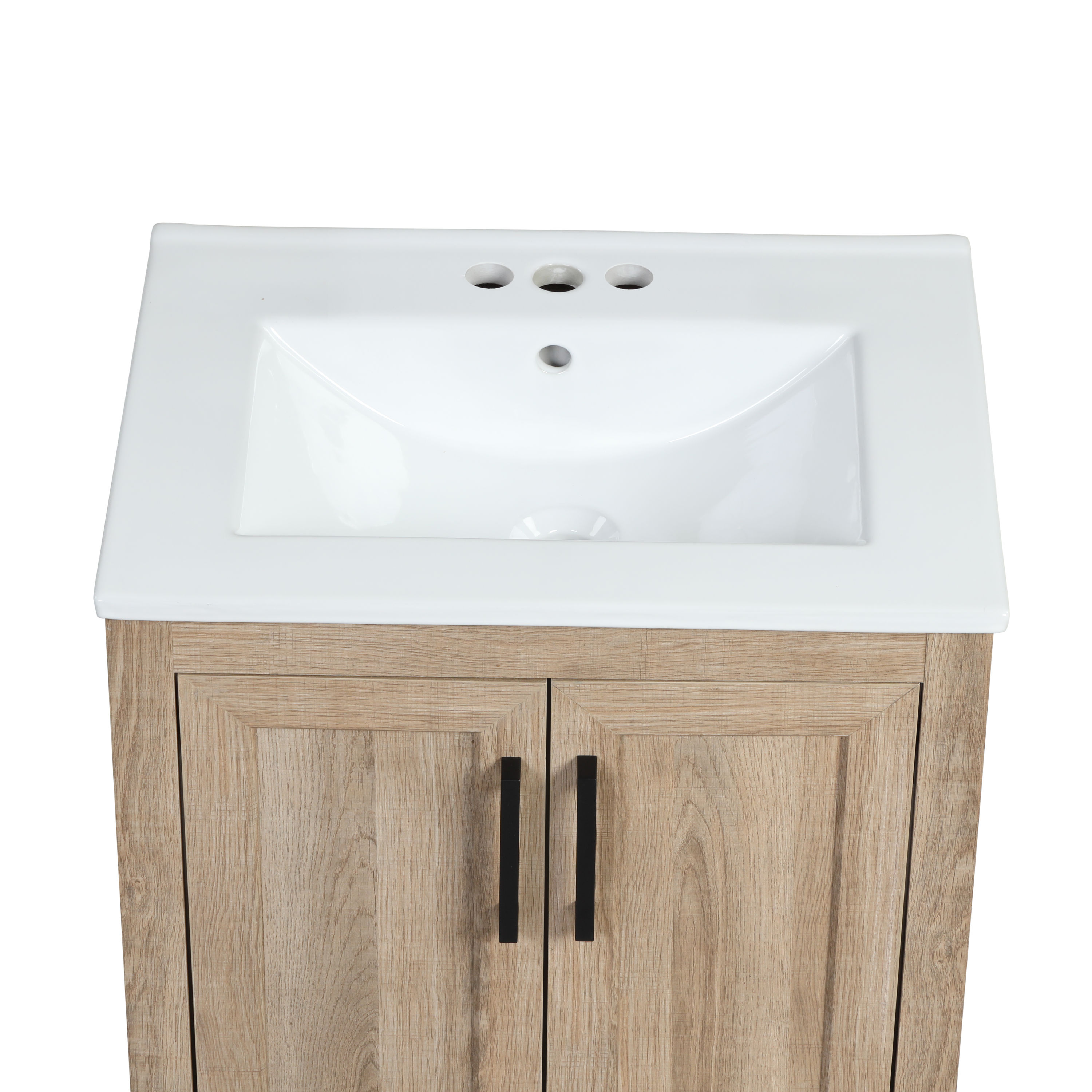 Style Selections Retford 24-in Light Wood Undermount Single Sink ...