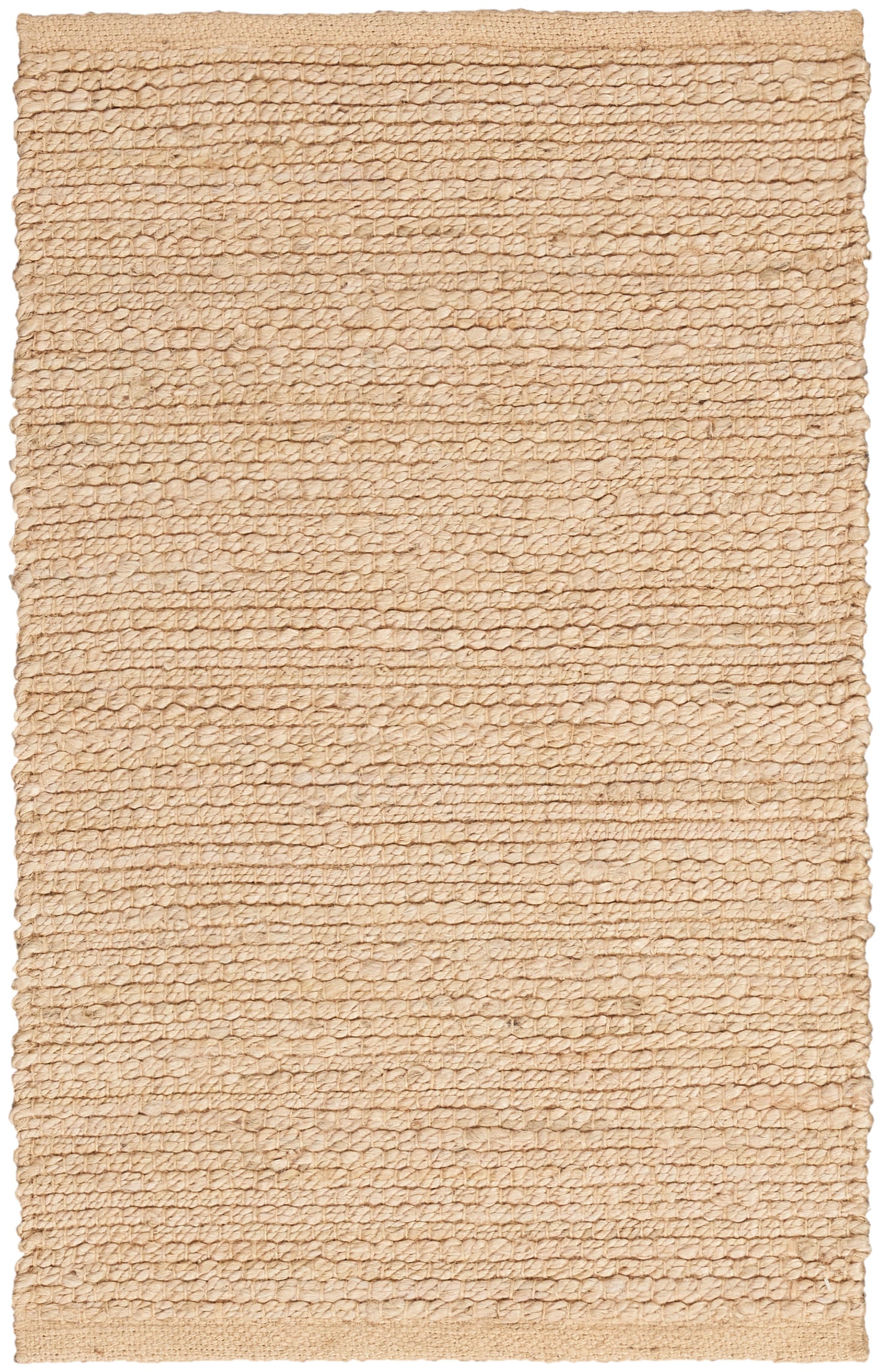 Natural Jute Bleached Rectangular 2 ft x 3 ft Area Rug
