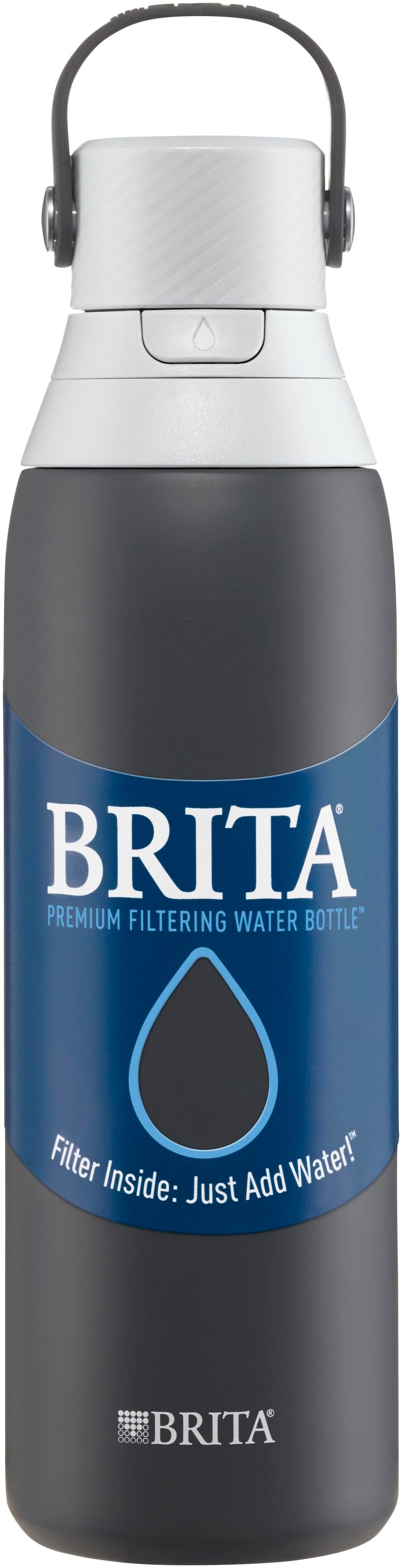 Brita 20oz Premium Double Wall Stainless Steel Insulated Filtered Water  Bottle - Light Blue : Target